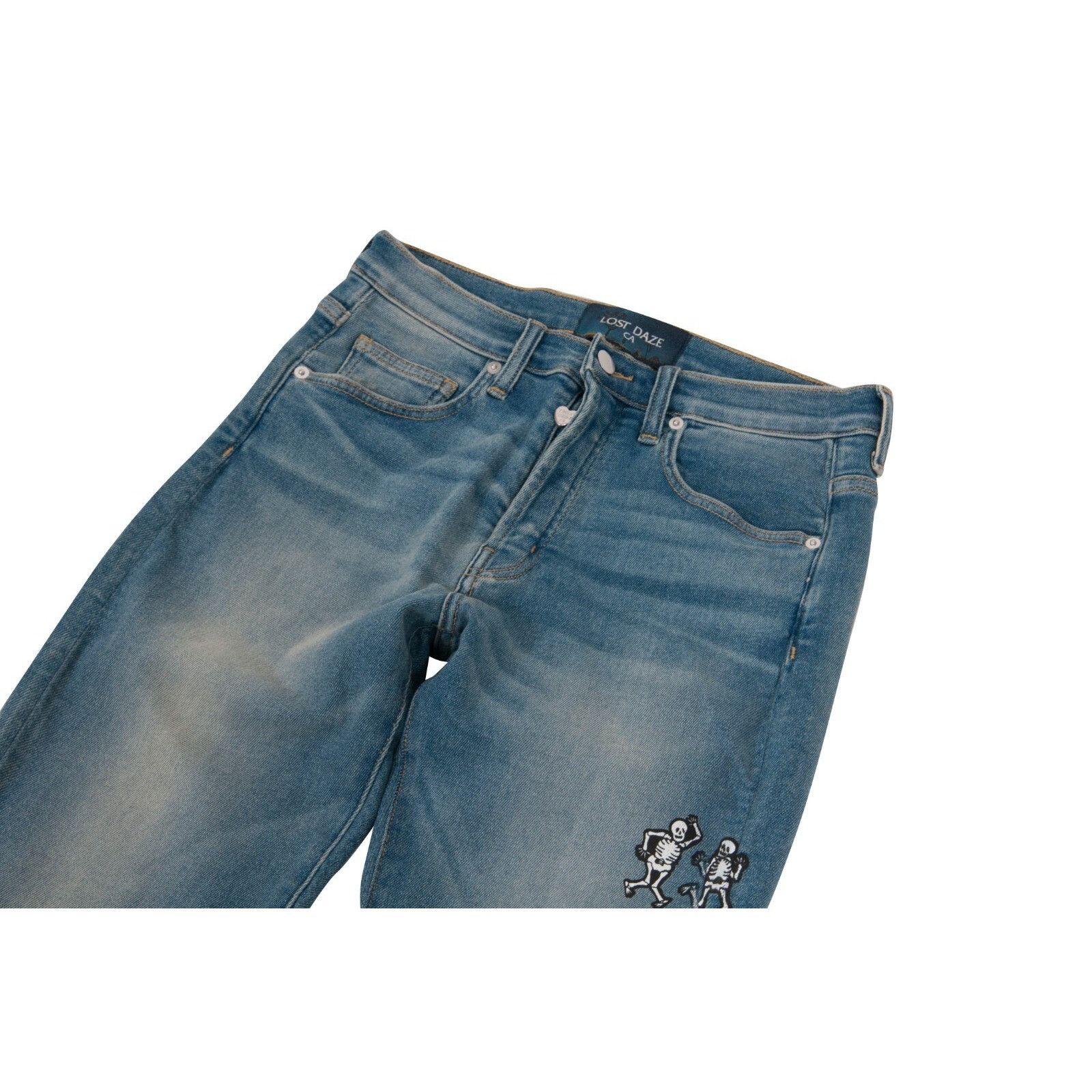 Lost Daze Straight Leg Size 28 Indigo Stretch Raw Hem Denim Size US 28 / EU 44 - 4 Thumbnail