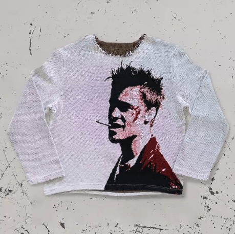 Other Brad Pitt Knit Sweater Size US M / EU 48-50 / 2 - 1 Thumbnail
