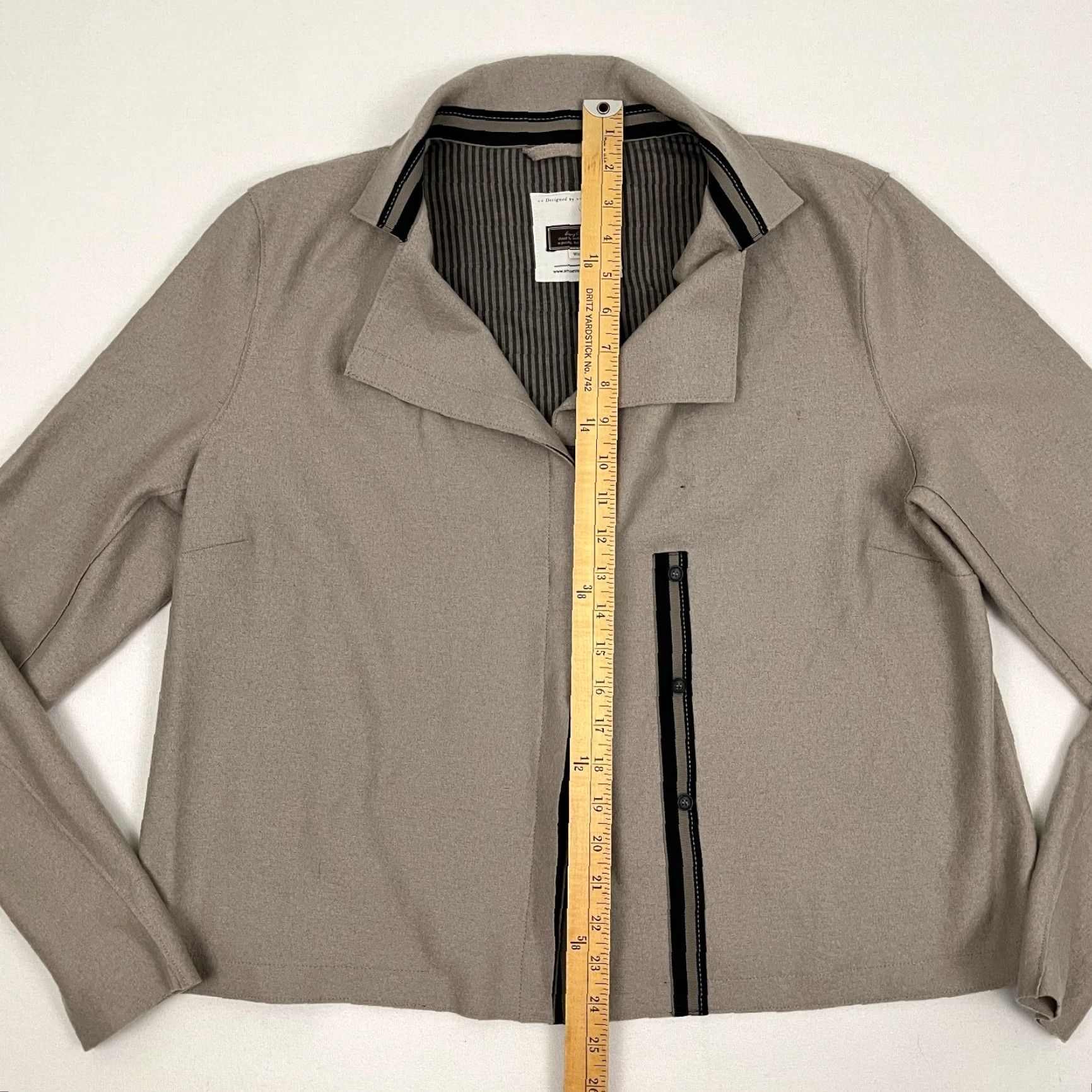 Vintage VINTAGE Annette Görtz Jacket Womens Sz 40 Virgin Wool Brown Cardigan Blazer Coat Preppy Size S / US 4 / IT 40 - 7 Thumbnail