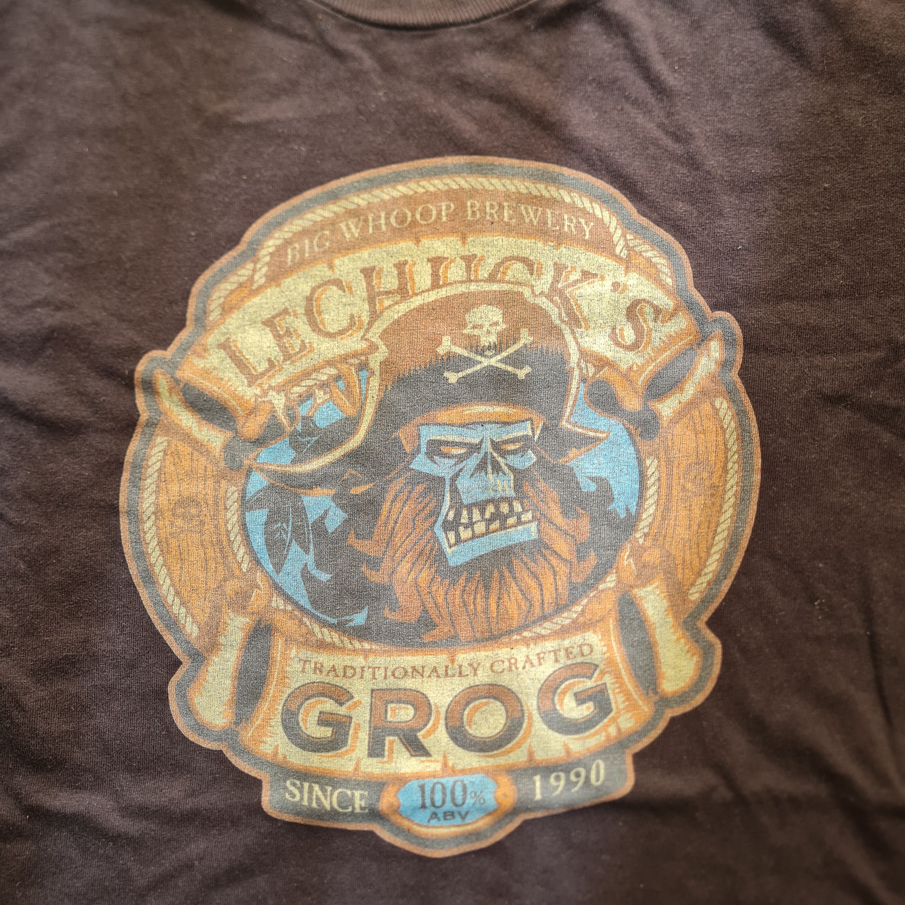 Vintage Grog Ghost Pirate Monkey Island T-Shirt Size US L / EU 52-54 / 3 - 3 Thumbnail