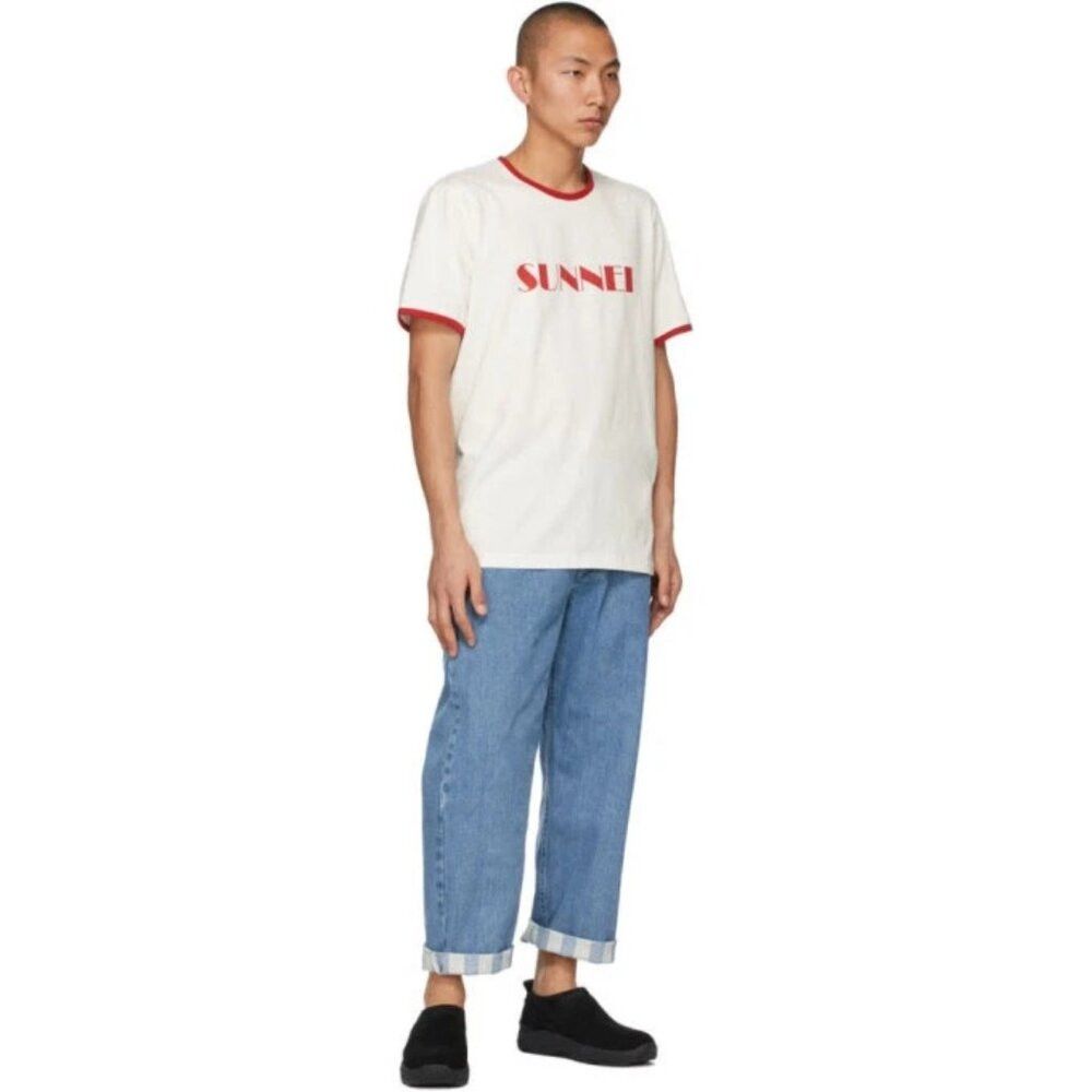 Sunnei Sunnei Logo T-Shirt Size S Mens White Red $175 Size US S / EU 44-46 / 1 - 3 Thumbnail