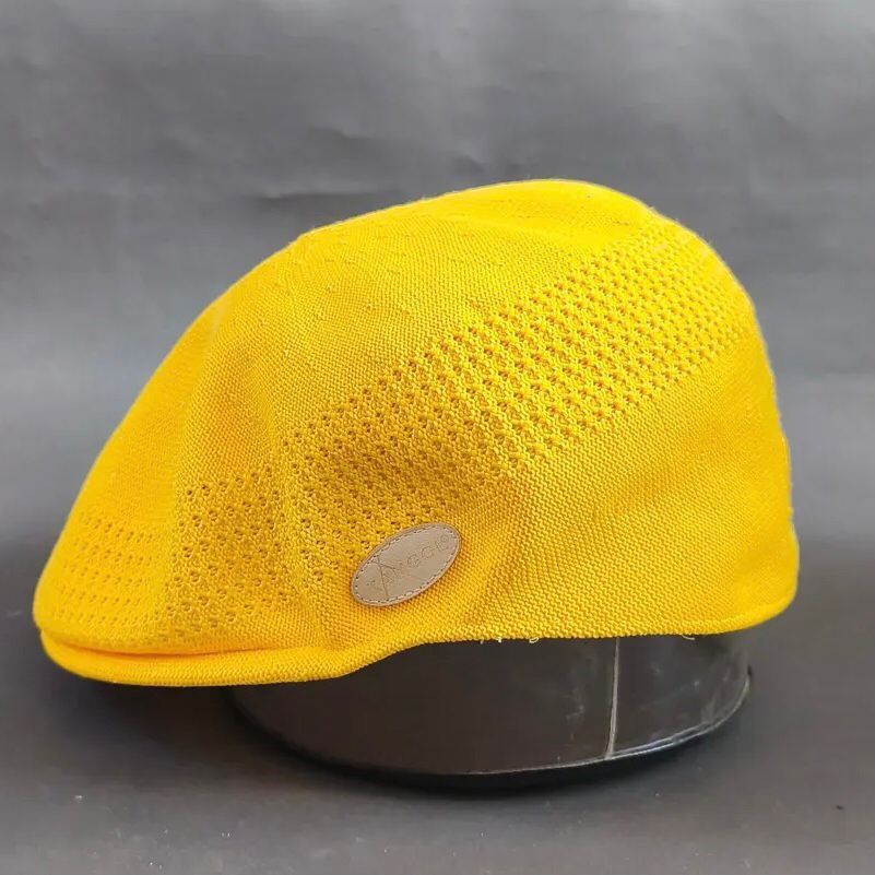 Kangol Kangol yellow Flatcap iconic newsboy cap Size ONE SIZE - 6 Thumbnail
