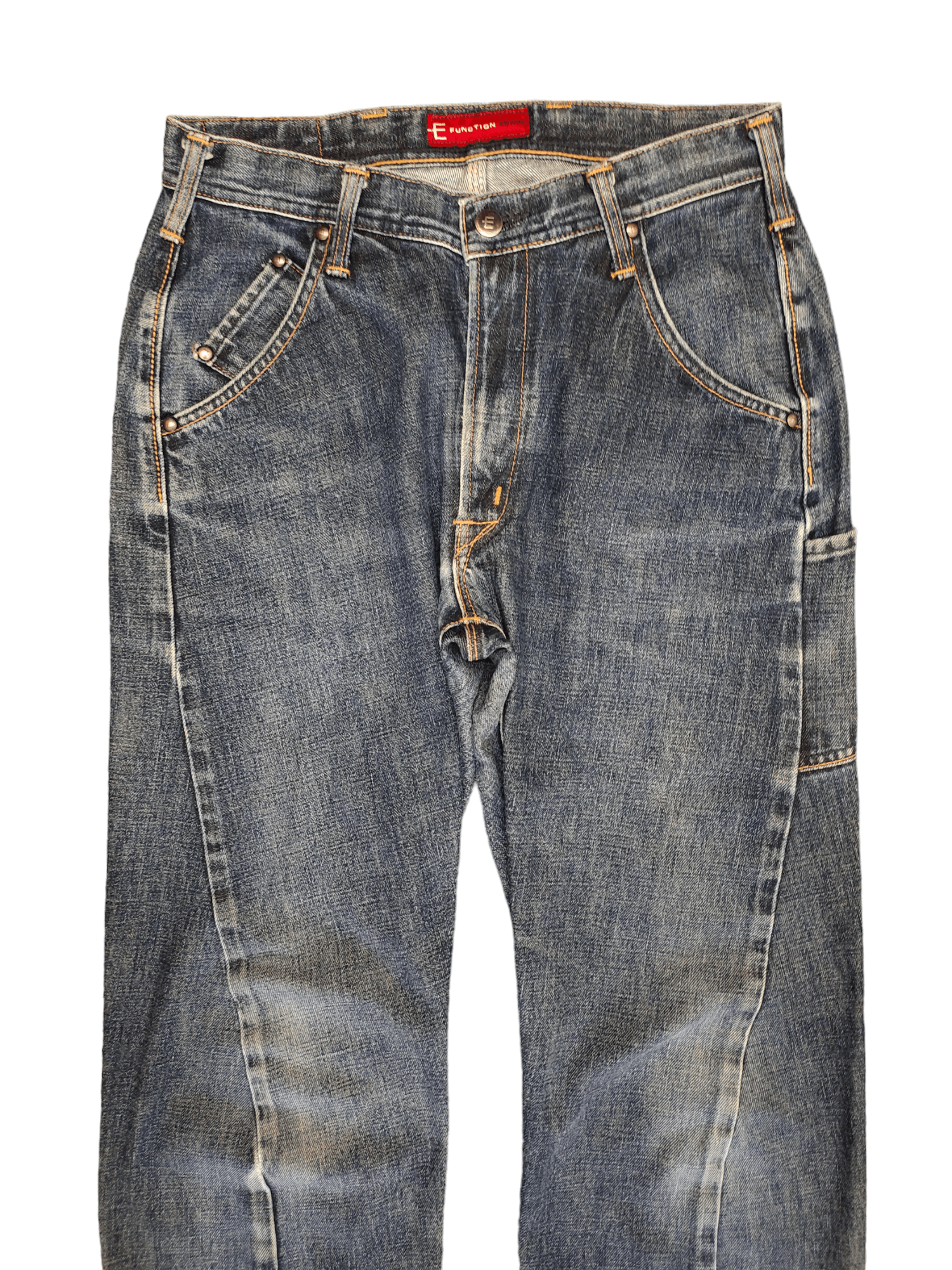 Comme des Garcons × Undercover Vintage 90s E Function Edwin Spiral Cut Denim Jeans Size US 30 / EU 46 - 9 Thumbnail