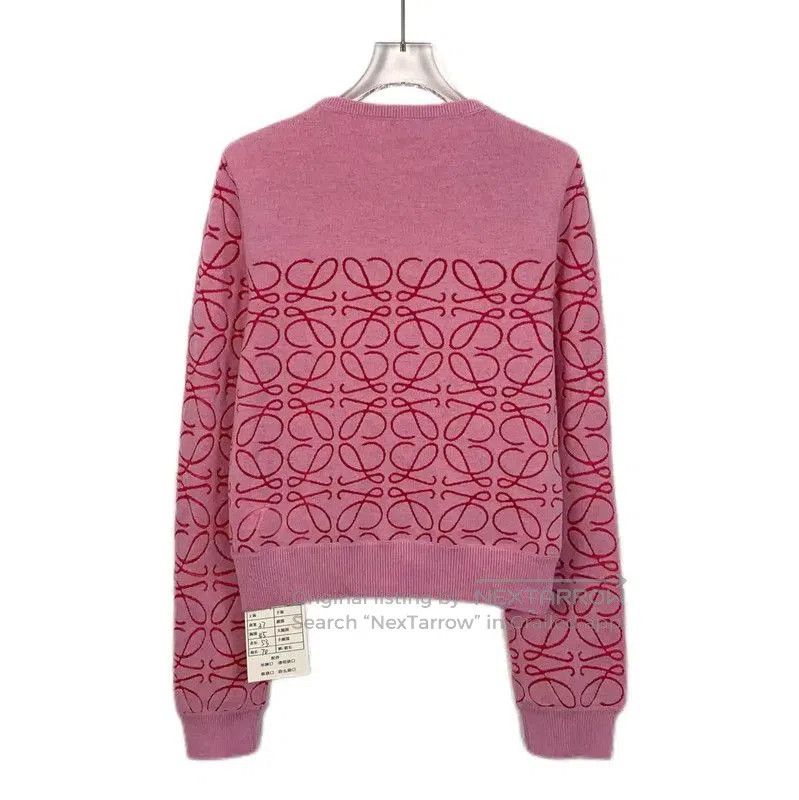 Loewe Loewe Pink Wool Women's Knit Sweater . Size L / US 10 / IT 46 - 2 Thumbnail
