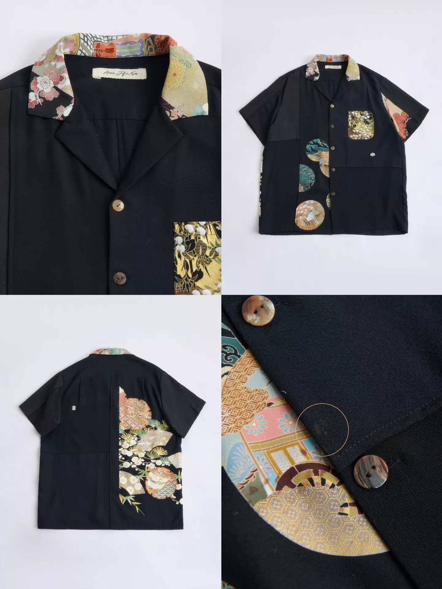 Aviva Jifei Xue Aviva Jifei Xue Antique Kimono Silk Patchwork Shirt Size US L / EU 52-54 / 3 - 7 Thumbnail