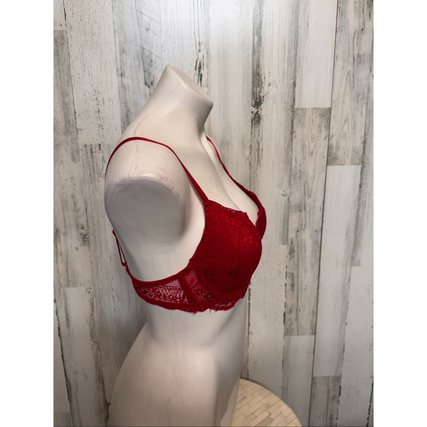 Other Just Be Red Lace Underwire Bra – Size 34C Size ONE SIZE - 6 Thumbnail