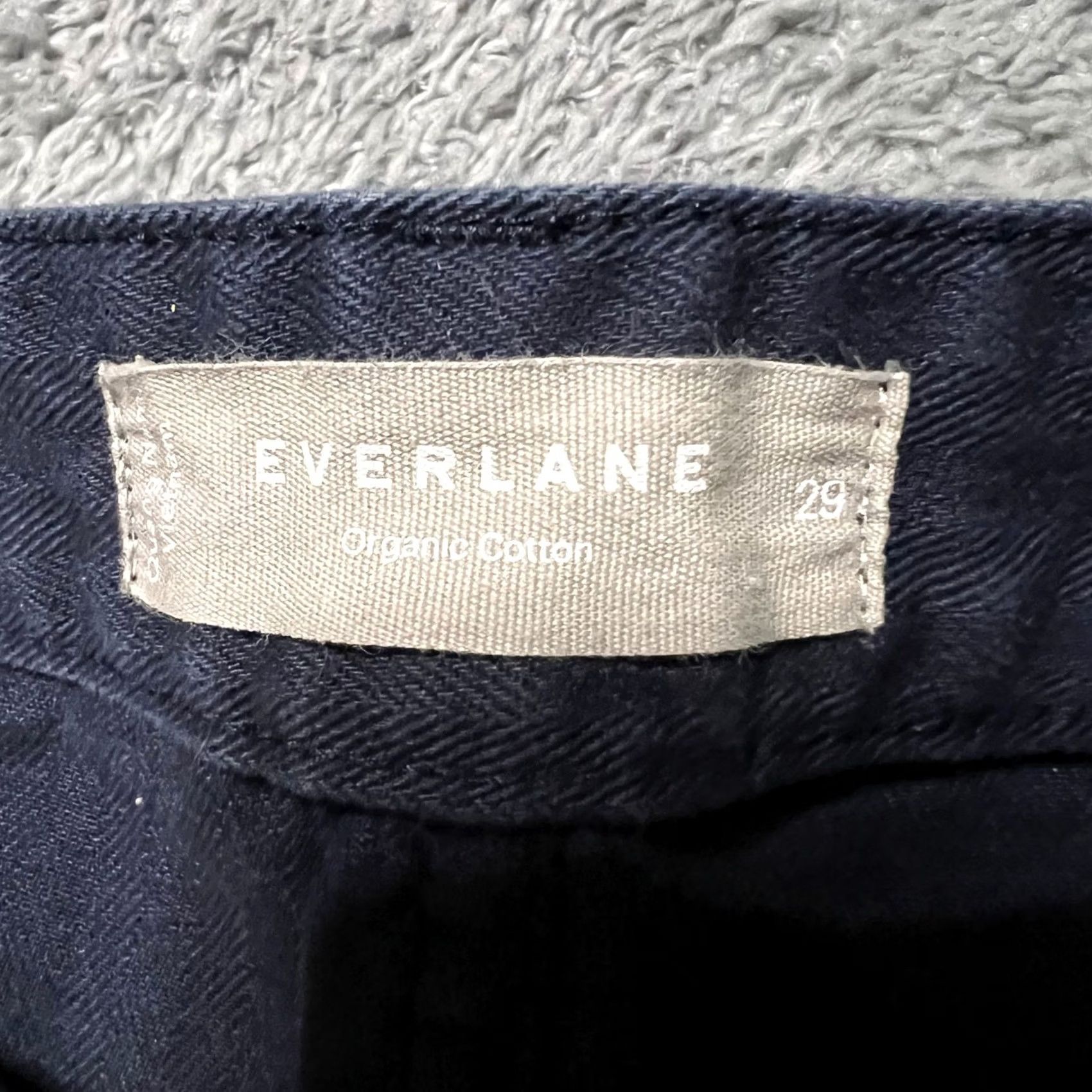 Everlane VINTAGE Everlane Pants Womens 29 30x30 Blue Utility Cargo Organic High Rise Mens Womens Girls Boys Size 29" - 5 Thumbnail