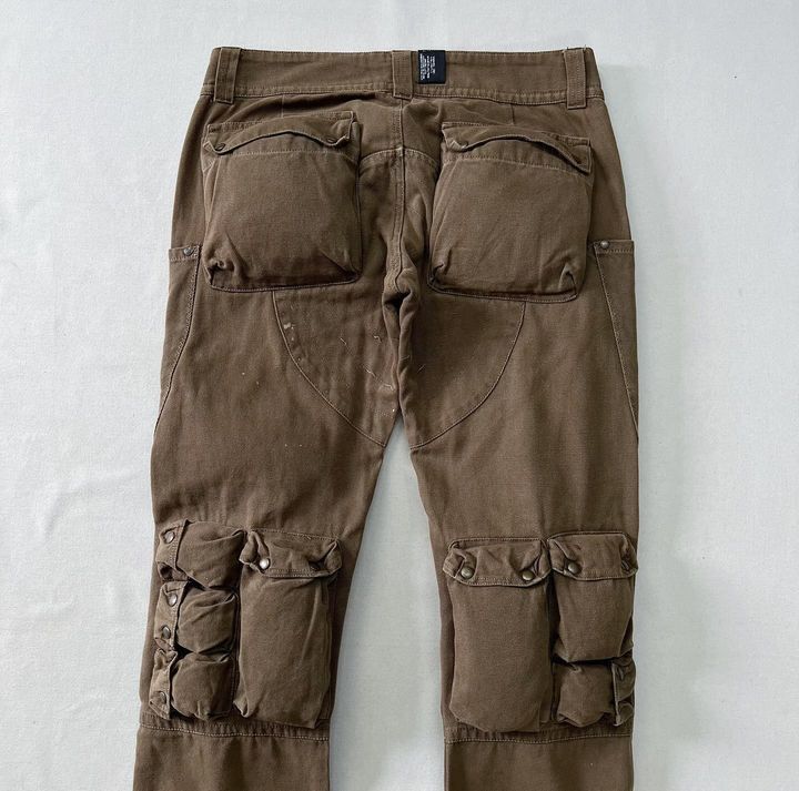 Japanese Brand B.Second Canvas Military Multi Pocket Pant. Size US 33 - 3 Thumbnail