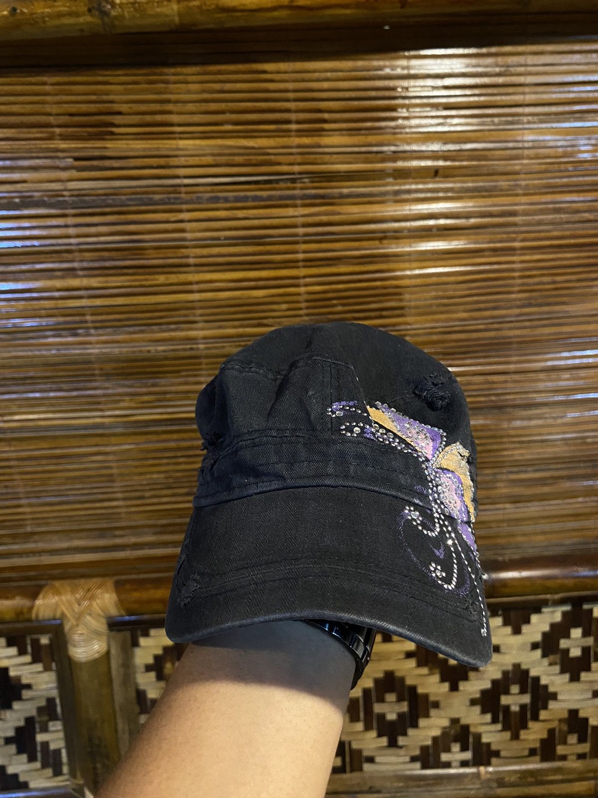 Japanese Brand × Vintage 2000s cadet hat distressed blink punk y2k style Size ONE SIZE - 1 Thumbnail