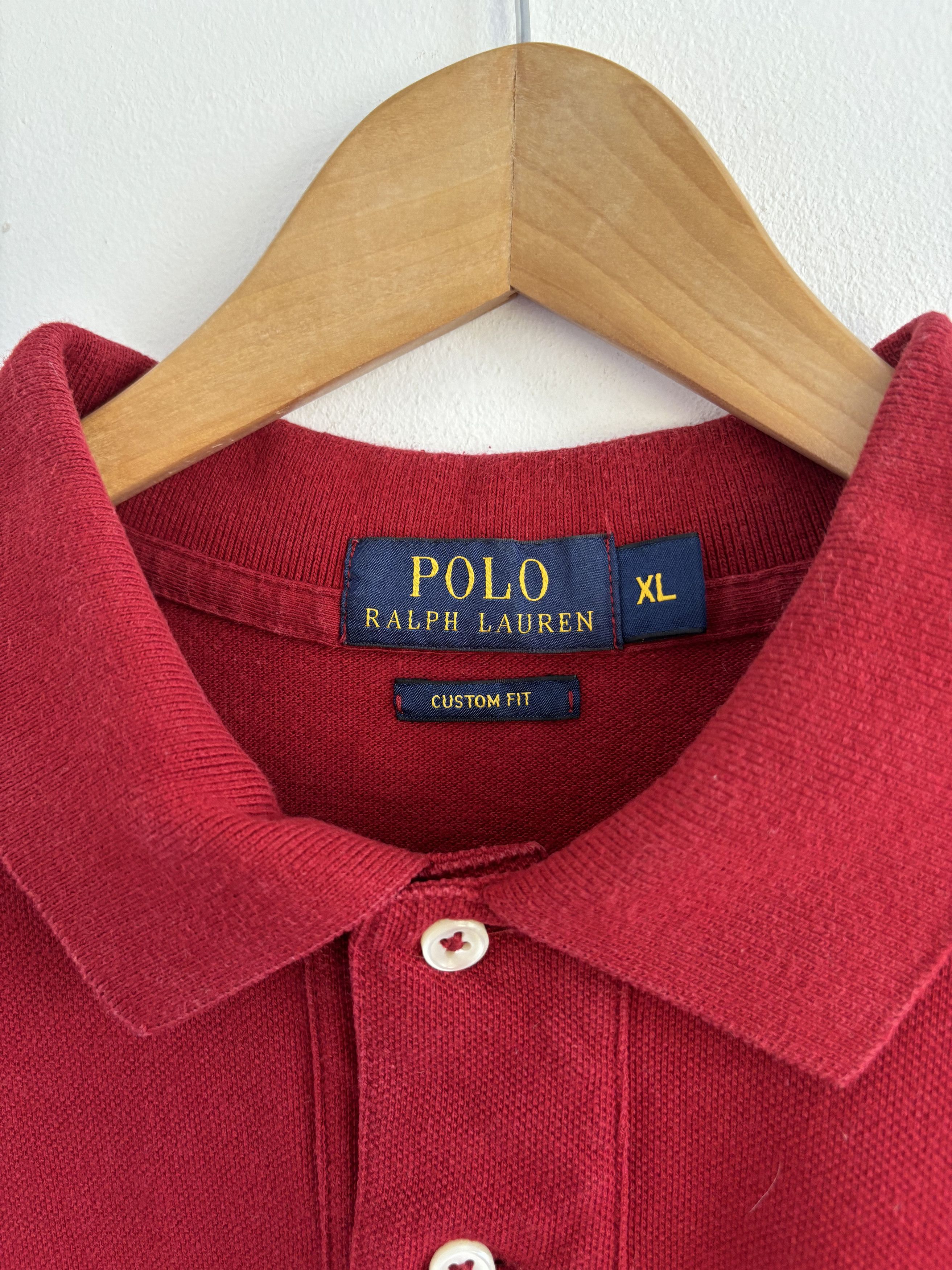 Polo Ralph Lauren × Ralph Lauren Vintage Polo Ralph Lauren Red Top Size US XL / EU 56 / 4 - 6 Thumbnail