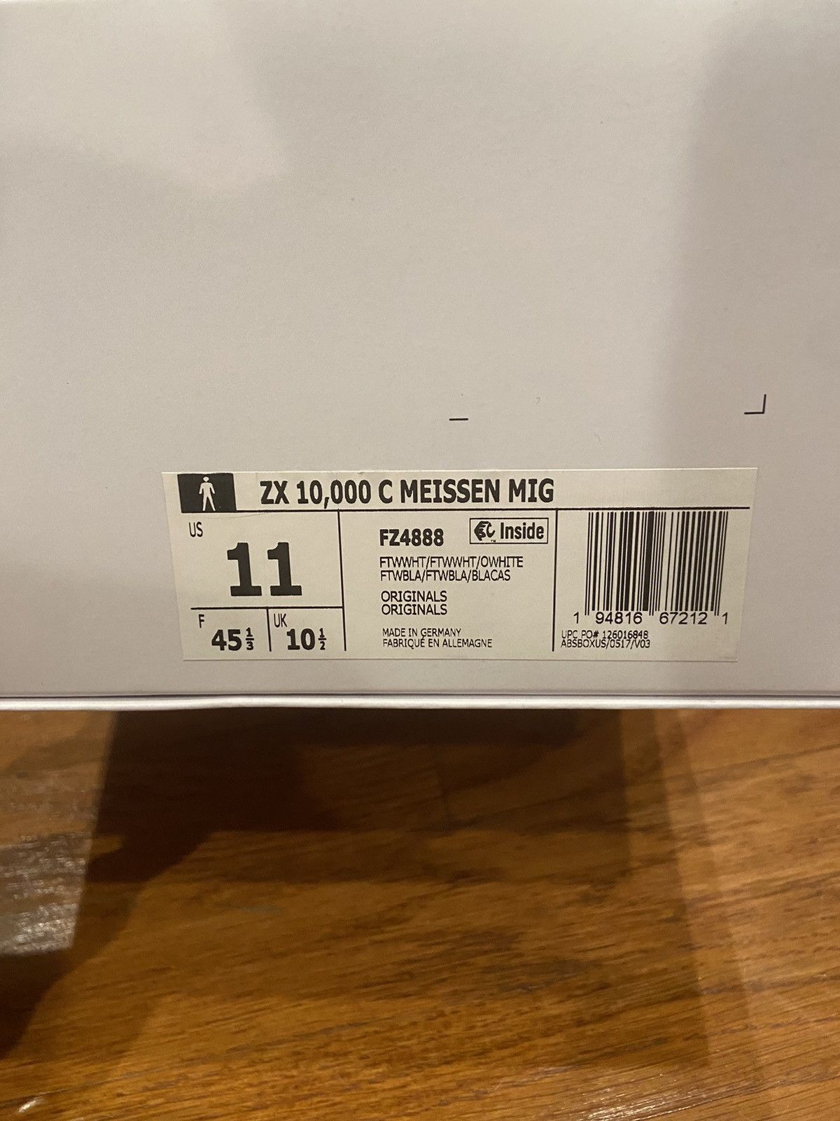 Adidas ZX 10,000 C MEISSEN MIG Size US 11 / EU 44 - 5 Thumbnail