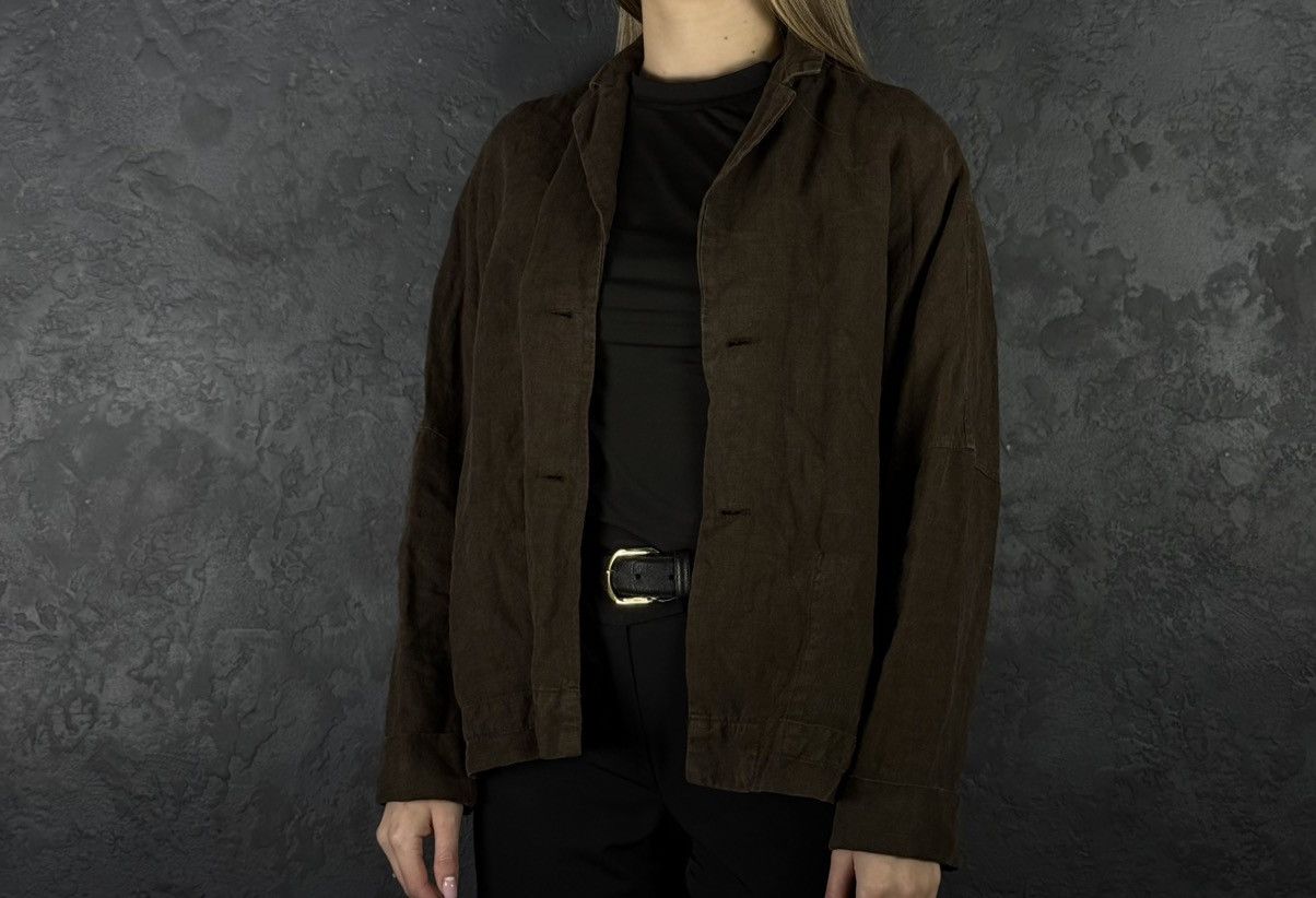 OSKA OSKA Women's Linen Avant Garde Jacket Size 2 Regular Size XS / US 0-2 / IT 36-38 - 1 Thumbnail