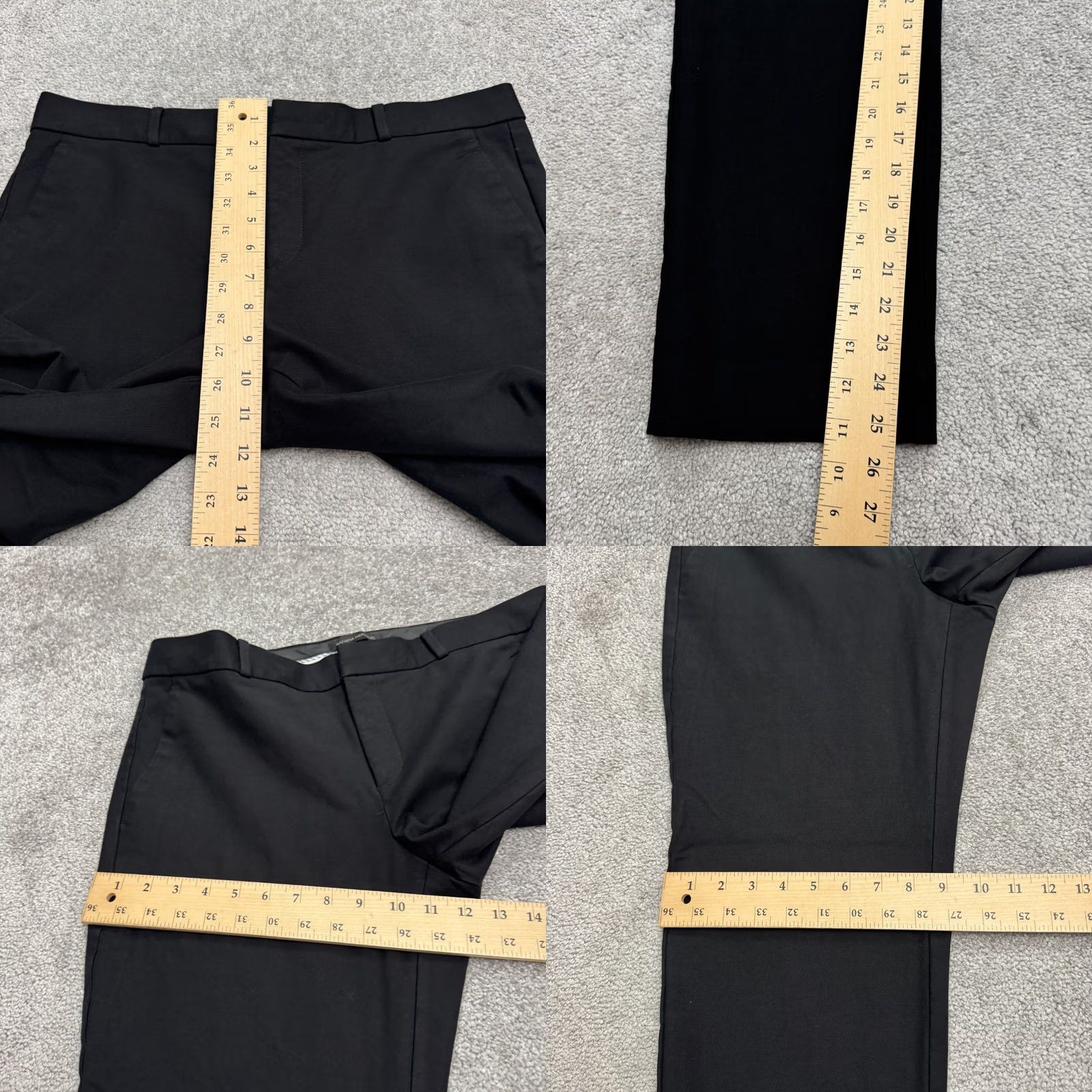 Banana Republic Banana Republic Avery Straight Ankle Trouser Pants Womens 16 XL Black Work 35x25 Men's? Size 32" / US 10 / IT 46 - 9 Thumbnail