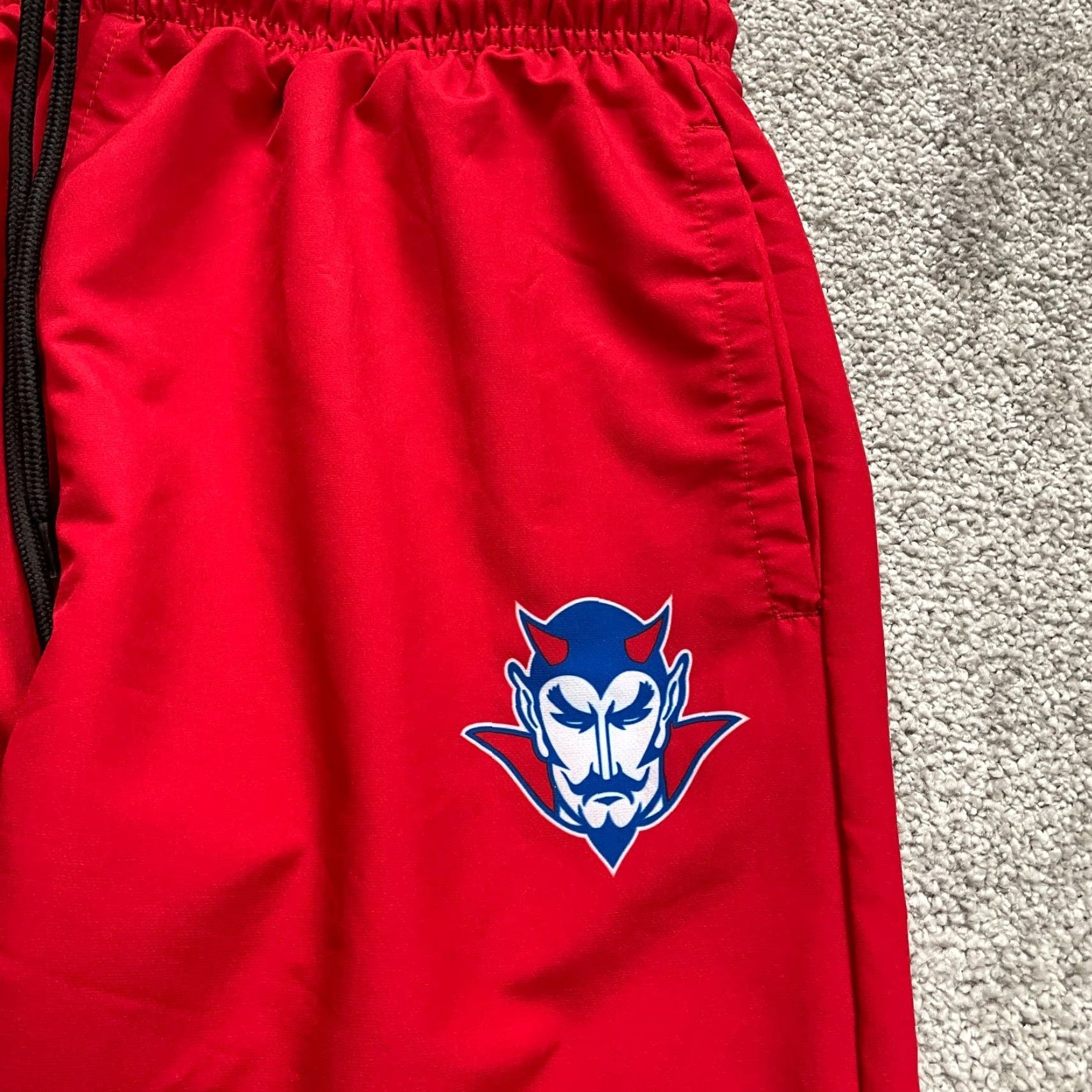 CB Sports BSN Sports Track Pants Men XS Red Tapered Ankle Zip Elastic Waist Basketball Football Size US 27 - 7 Thumbnail