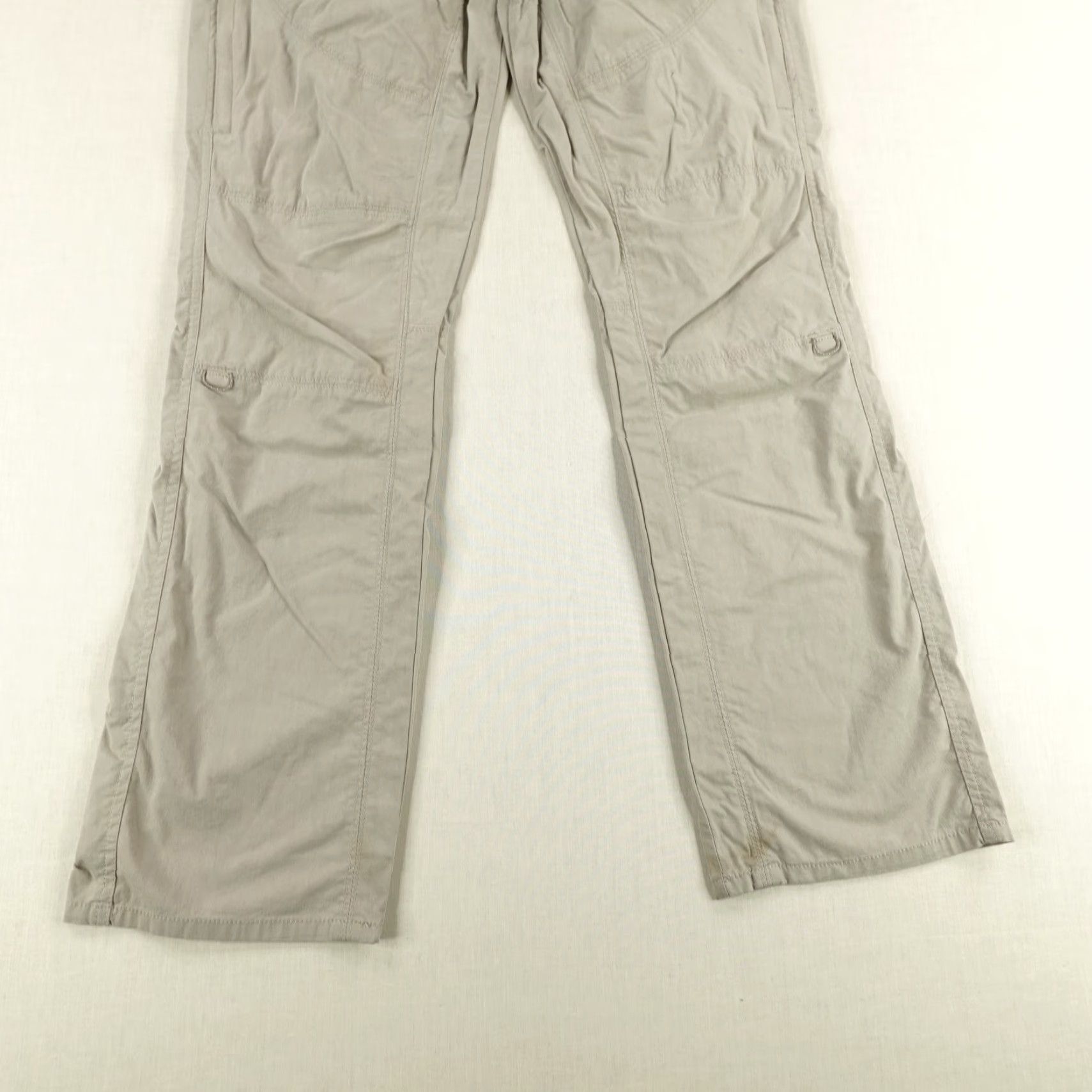 Vintage KÜHL Pants Womens 6 Cargo Beige Lightweight Roll Up Hiking Outdoor Trail Size 28" / US 6 / IT 42 - 3 Thumbnail