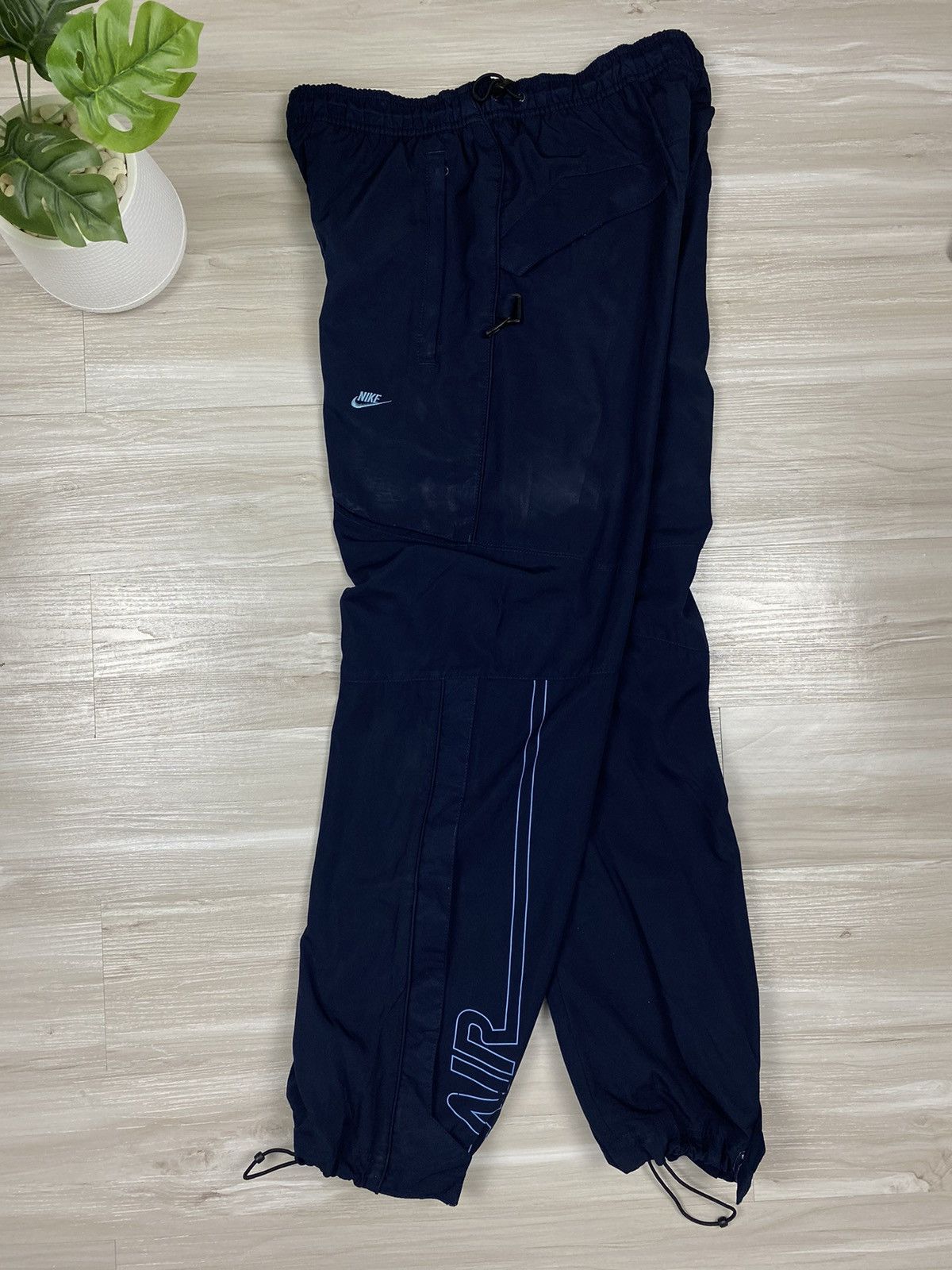 Nike × Vintage Nike Air swoosh Nylon Track Pants Drill Vintage Size US 32 / EU 48 - 4 Thumbnail