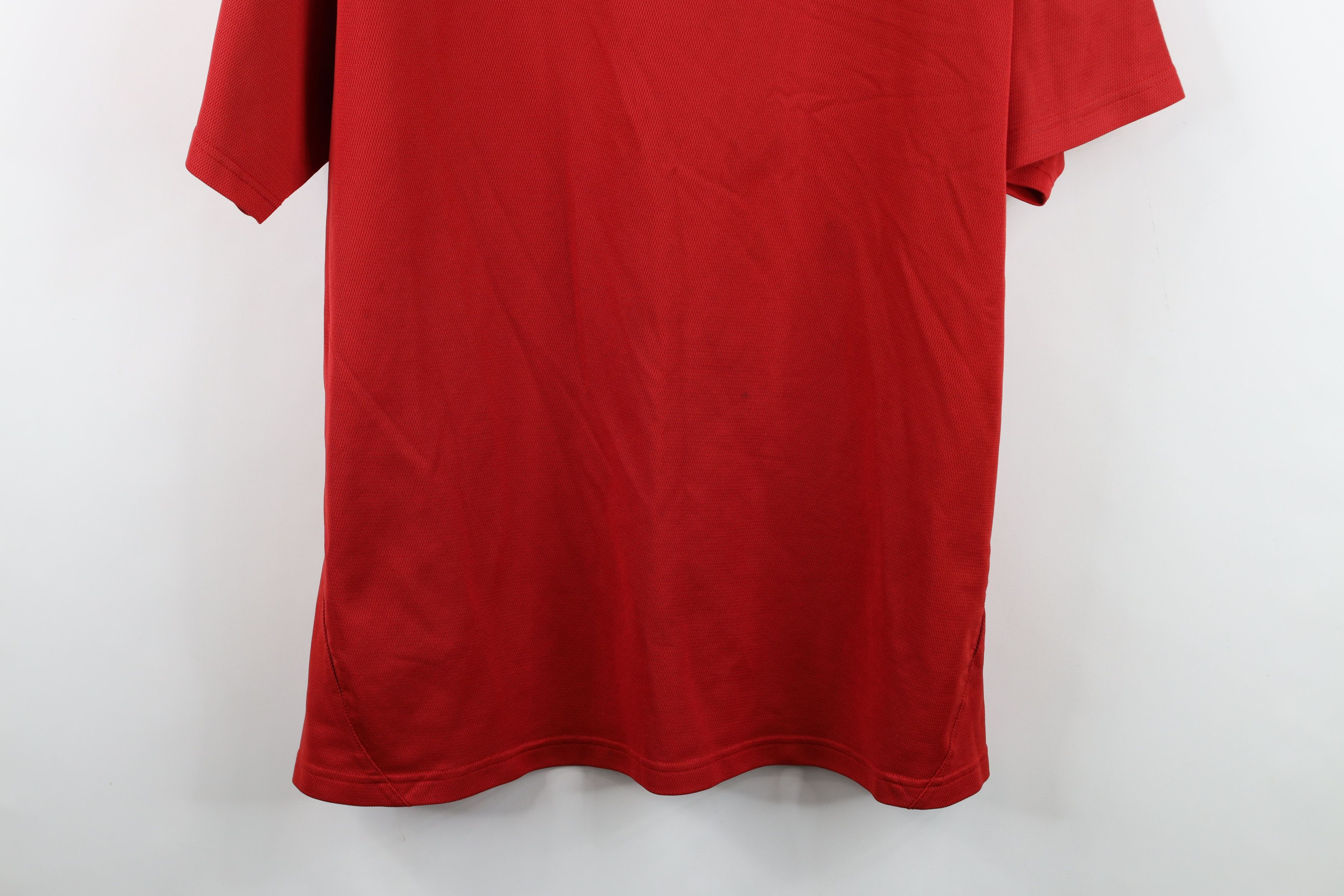 Nike Vintage Y2K Nike Scott Mini Swoosh Thermal Knit T-Shirt Red Size US XL / EU 56 / 4 - 3 Thumbnail