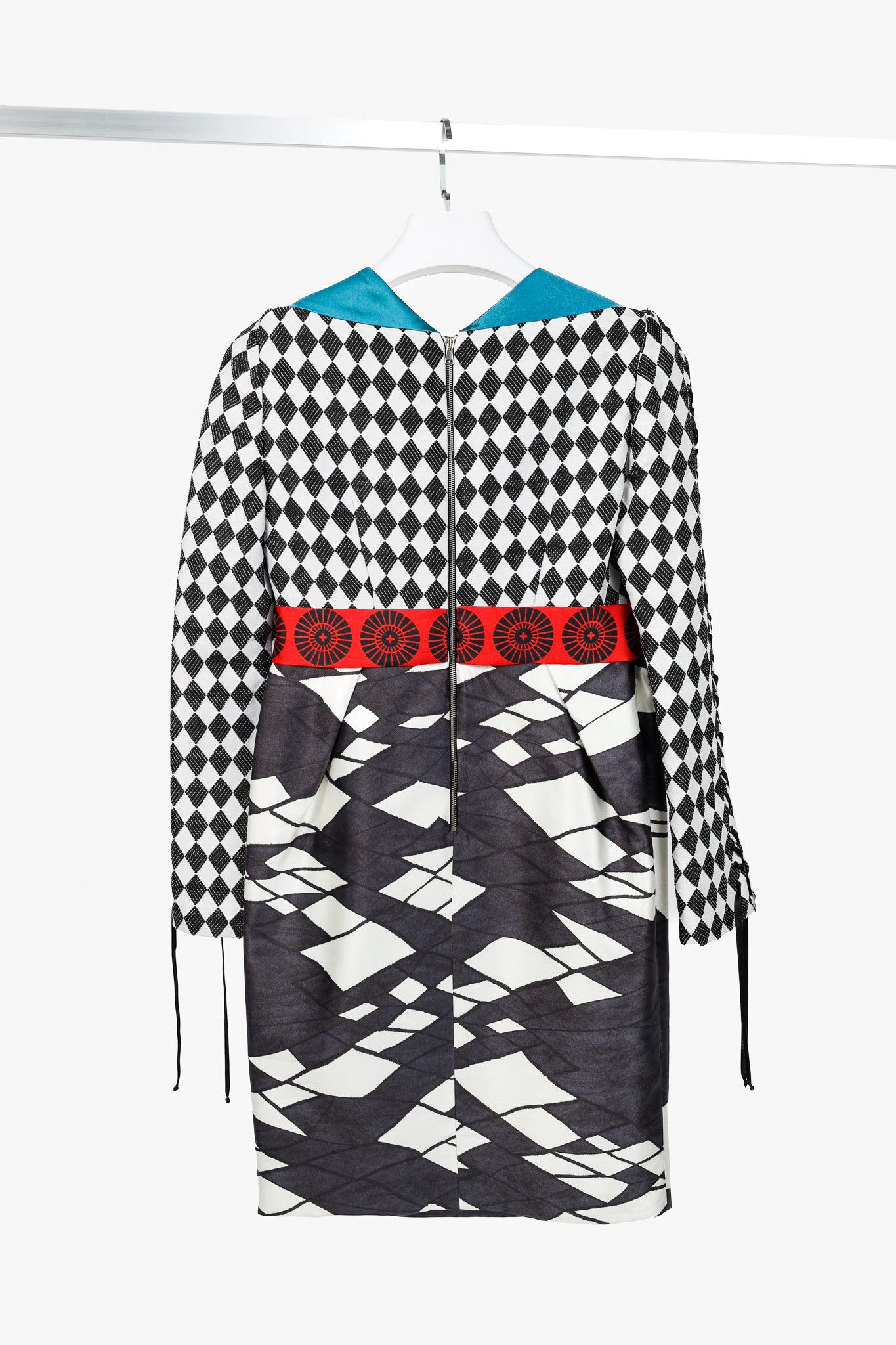 Other Aquilano Rimondi SS/13 Runway Multi-Pattern Silk Dress Size S / US 4 / IT 40 - 2 Thumbnail