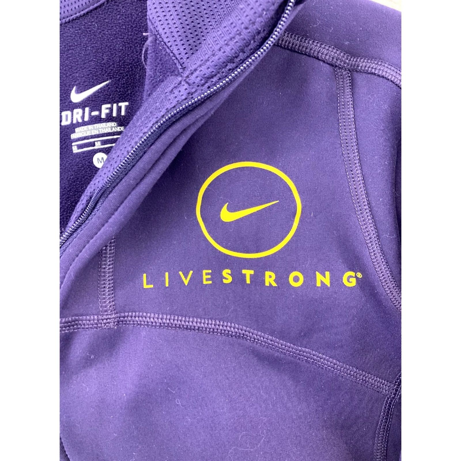Nike VINTAGE Nike Dri-Fit Womens Jacket Medium Purple Livestrong Athletic Running Size M / US 6-8 / IT 42-44 - 5 Thumbnail