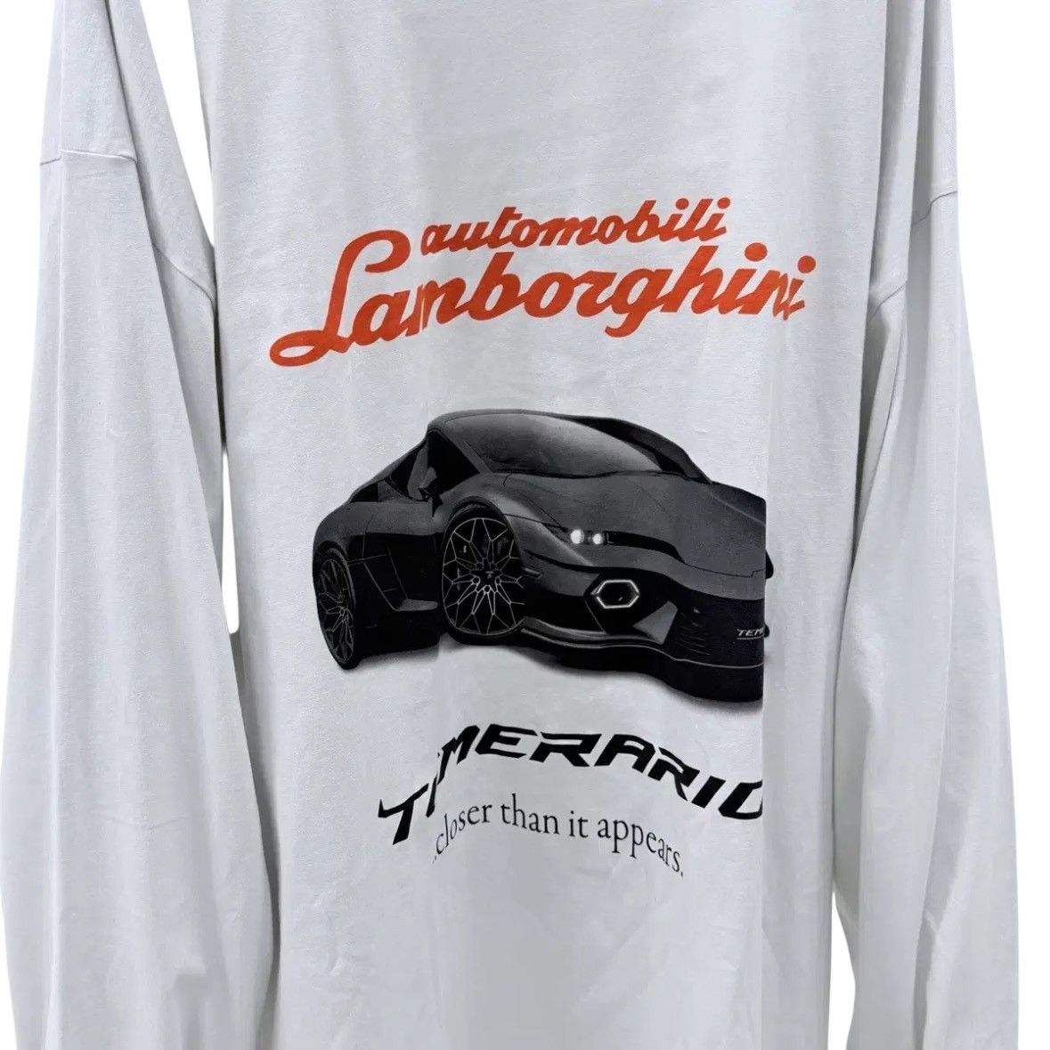 Balenciaga Balenciaga Automobili Lambroghini Longsleeve T shirt Size US XL / EU 56 / 4 - 2 Thumbnail
