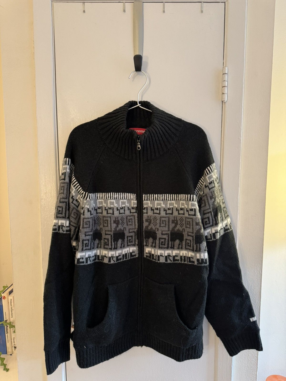 Supreme Supreme Knit Black Sz L 20AW Andes Pattern Windstopper Zip Size US L / EU 52-54 / 3 - 1 Thumbnail
