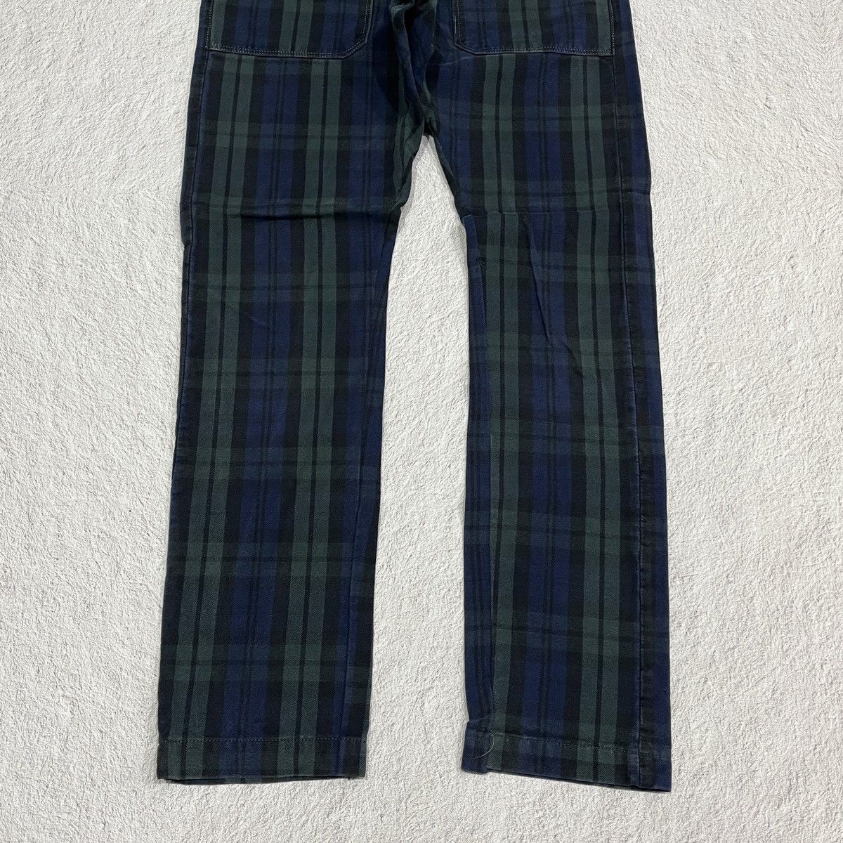 Kapital 90s KAPITAL Slim cut Plaid Tartan Fatigue Pants Size US 30 / EU 46 - 3 Thumbnail