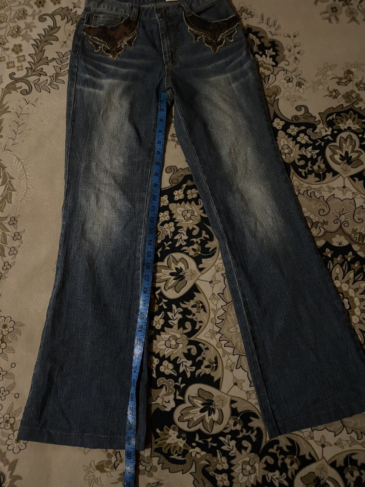 Japanese Brand Vintage Japanese Brand Flare Denim Jeans Size US 27 - 13 Thumbnail