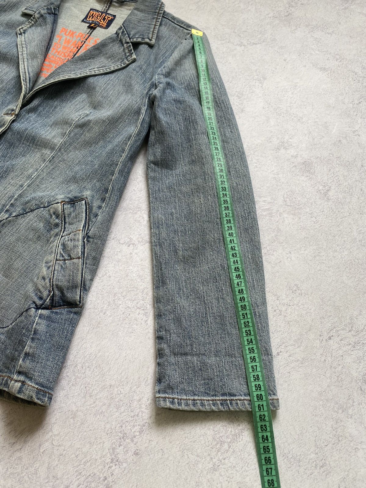 W&LT Vintage 90s W&L.T Walter Van Beirendonck Blue Denim Jacket Size S / US 4 / IT 40 - 17 Thumbnail