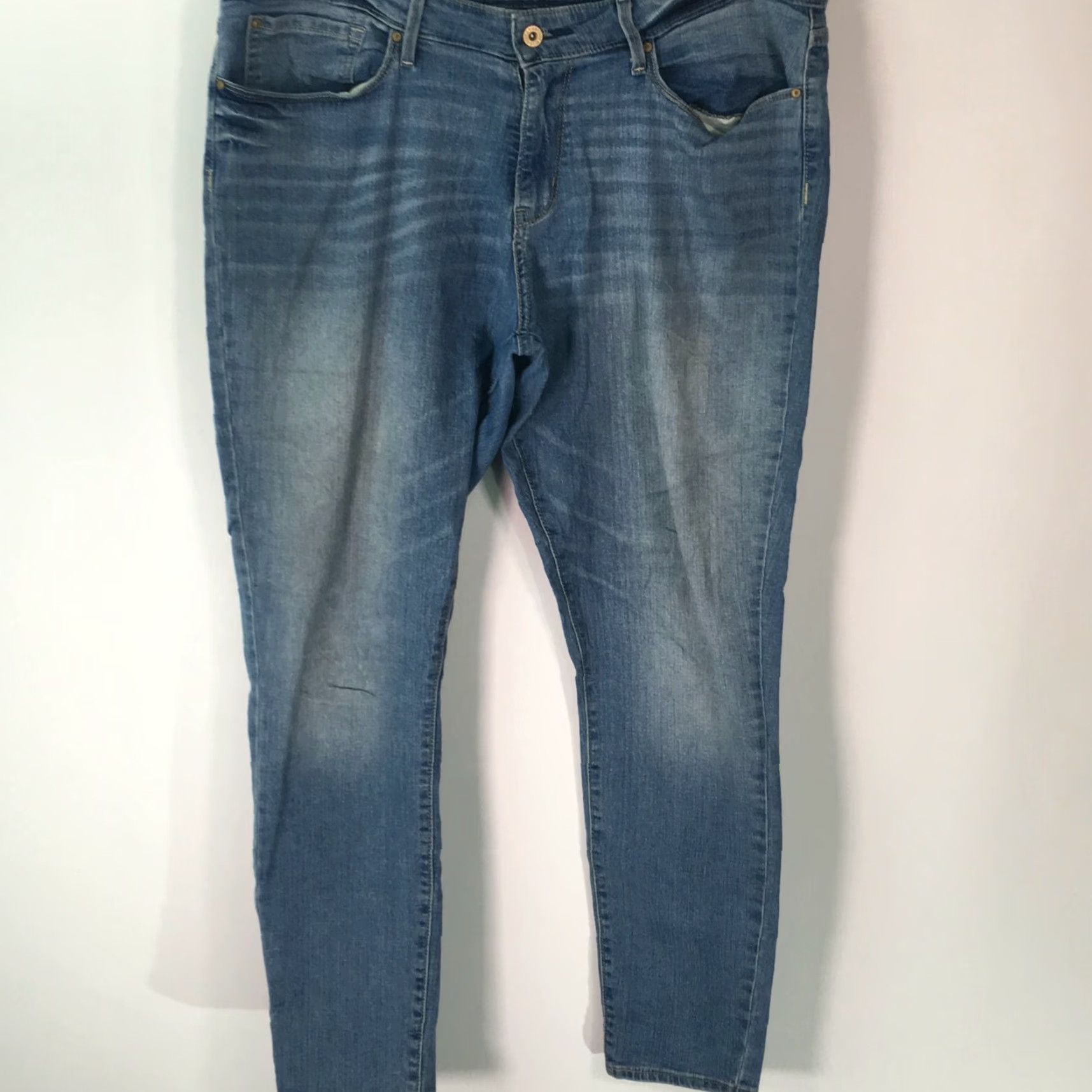 CO Signature By Levi Strauss & Co Womens Modern Skinny Blue Denim Jeans Size 33X32 Size 24" / US 00 / IT 34 - 2 Thumbnail