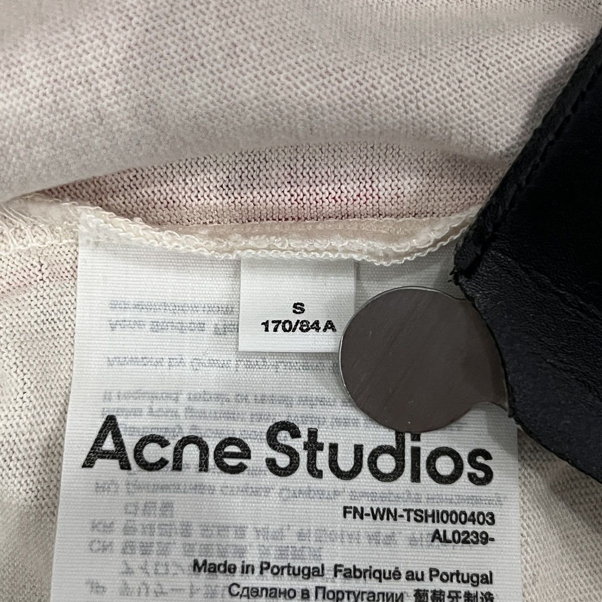 Acne Studios Acne Studios FW21 Grant Levy-Lucero Renewable Energy Tee Size US S / EU 44-46 / 1 - 13 Thumbnail