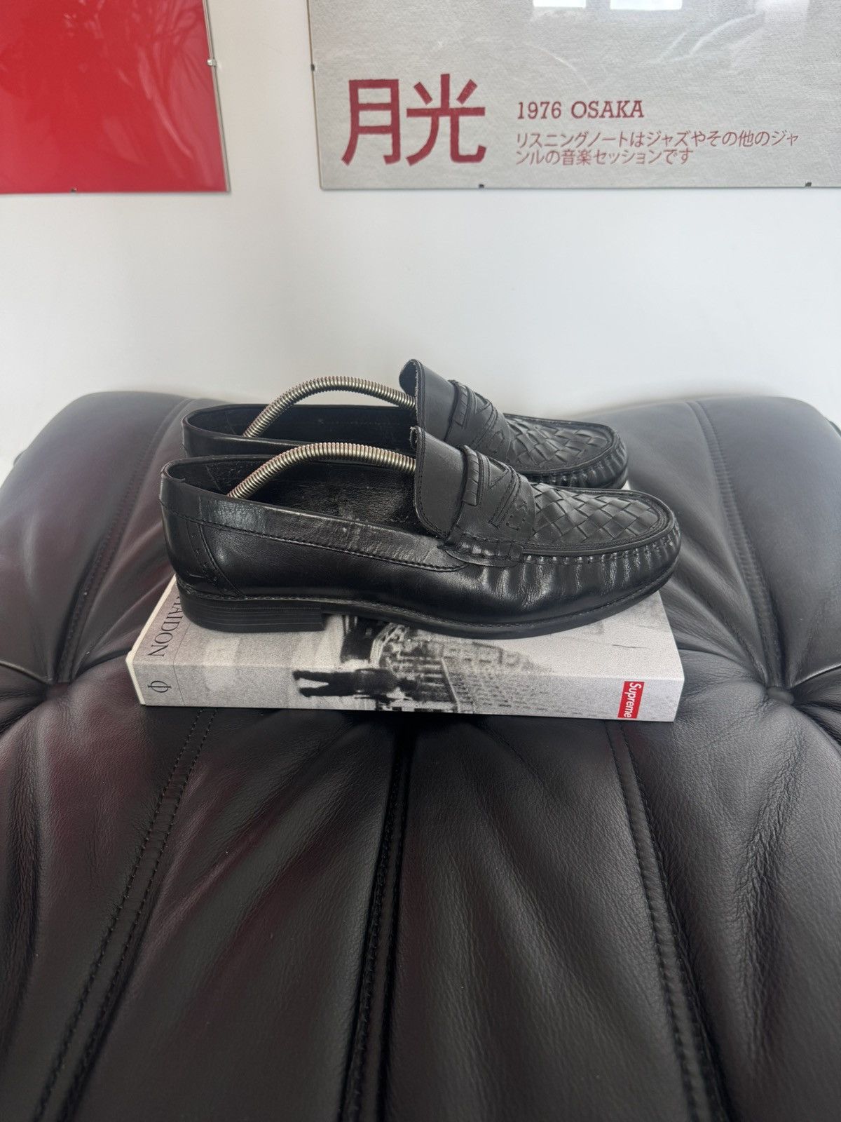 Vintage Black High Quality Leather Loafers Vintage Y2k Italy Hype Size US 10.5 / EU 43-44 - 3 Thumbnail
