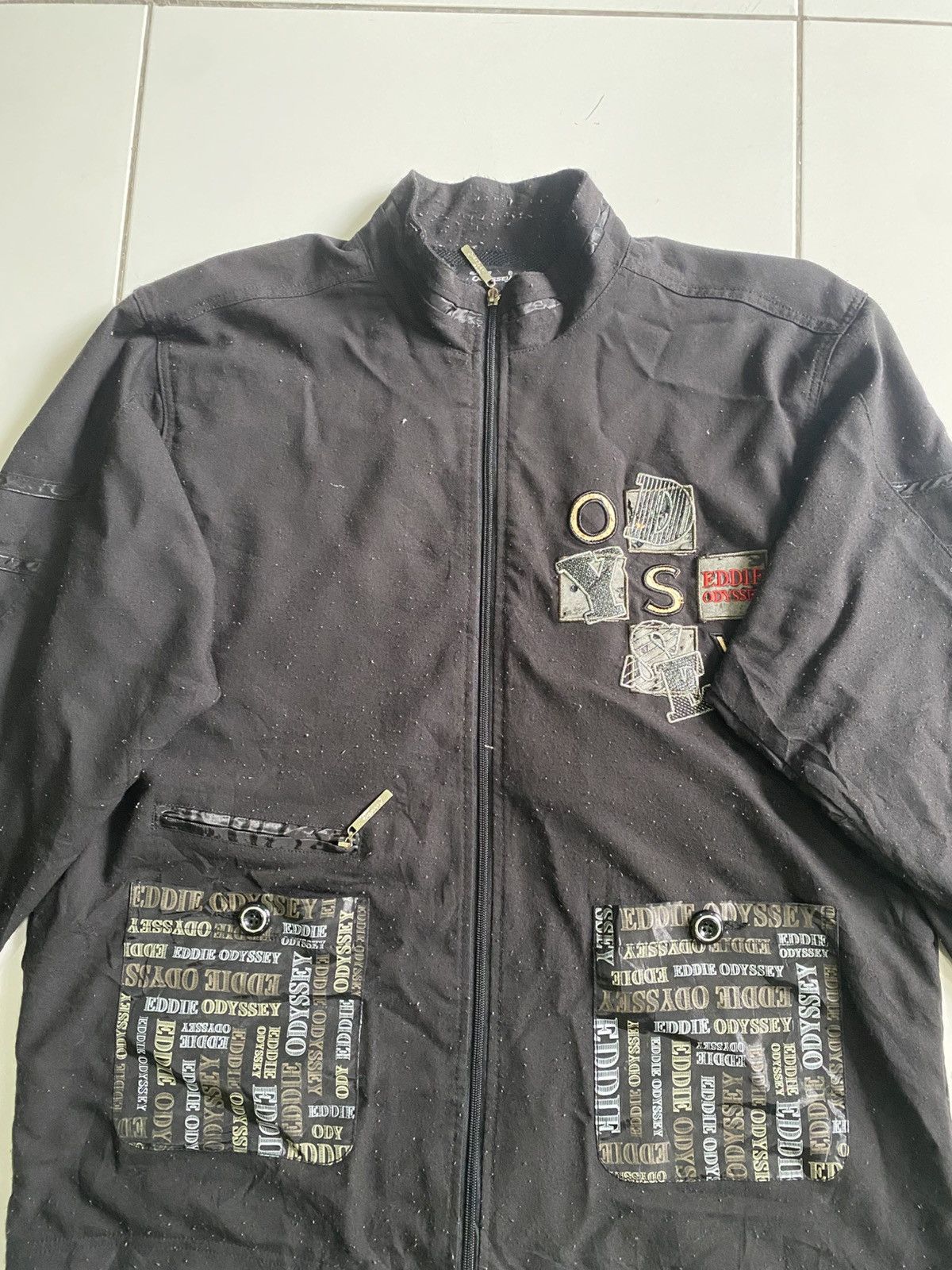 Japanese Brand Eddie Odyssey style multipockets nylon Black jackets Size US L / EU 52-54 / 3 - 4 Thumbnail