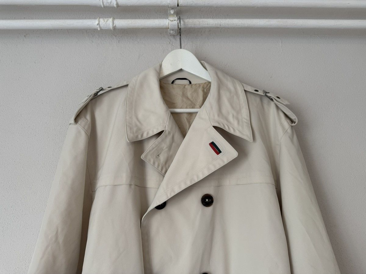 Gucci Double-Breasted Trench Coat with Belt Size US L / EU 52-54 / 3 - 3 Thumbnail