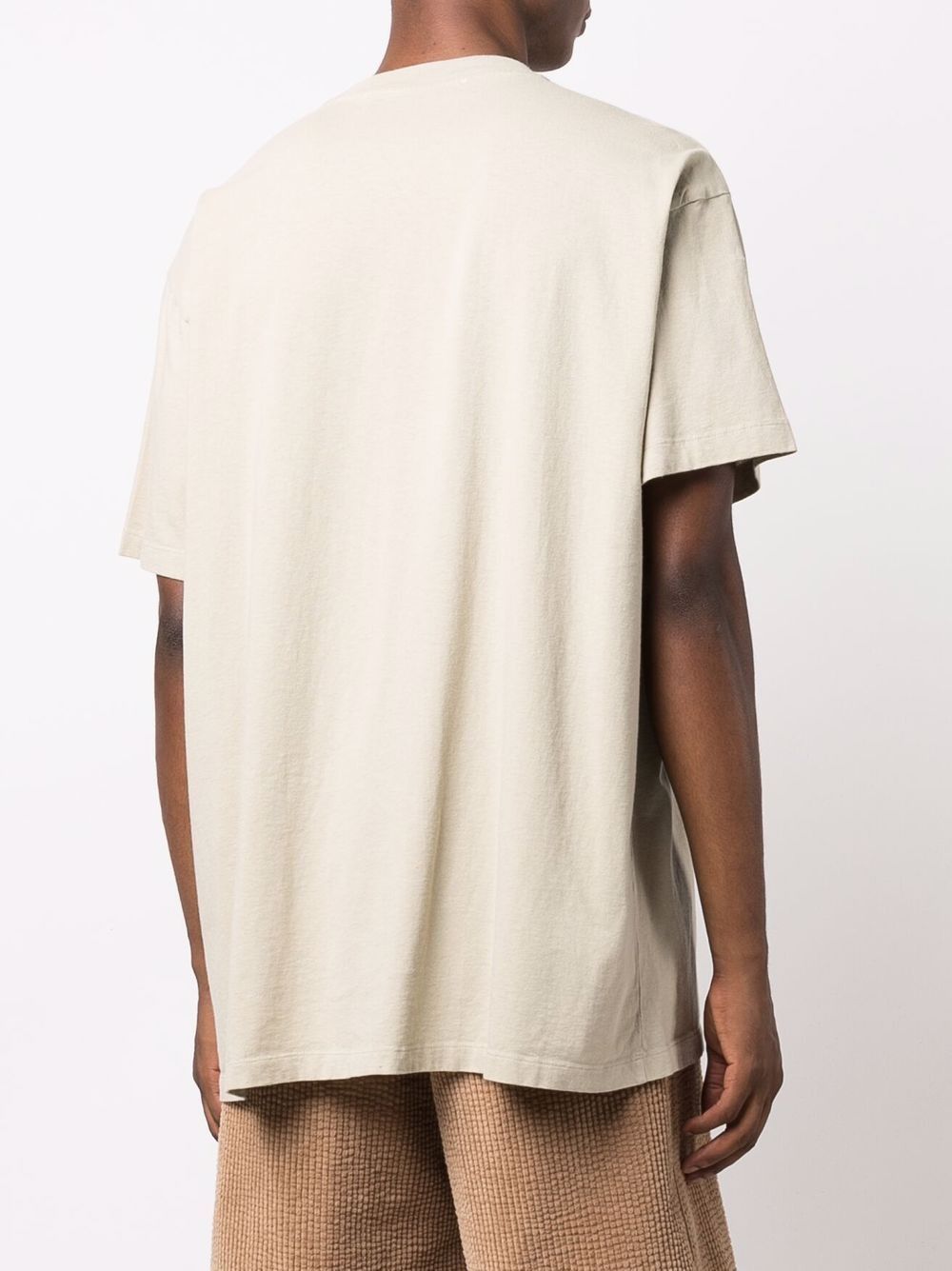 Off-White Beige Caravaggio Hand Off Logo Oversized T-shirt Size US S / EU 44-46 / 1 - 3 Thumbnail