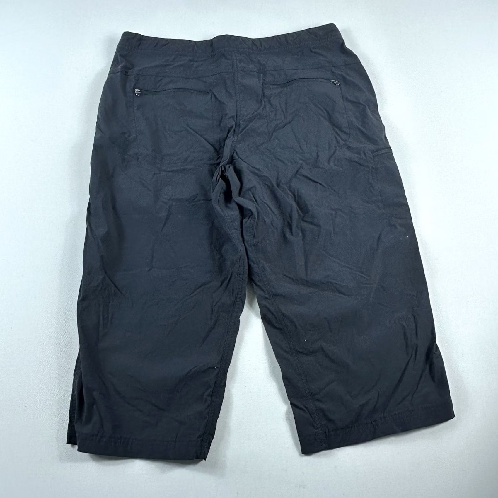 Vintage LL Bean Cargo Pants Womens Petite P16 Black Cropped Trail Hiking Outdoor 300440 Size 38" / US 16 / IT 52 - 2 Thumbnail