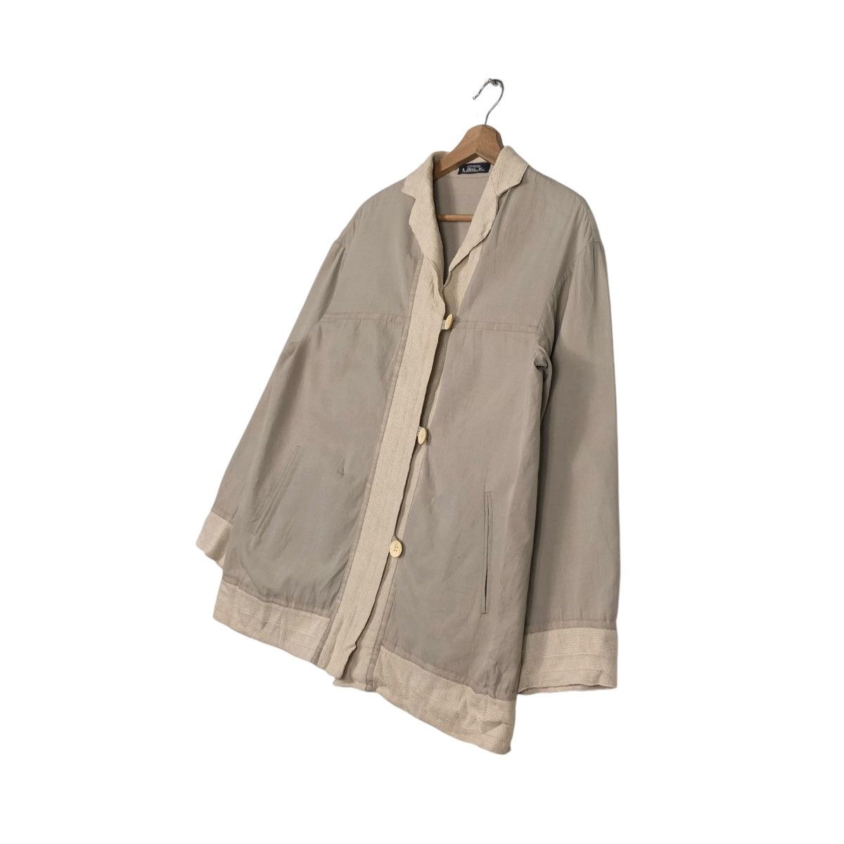 Issey Miyake 🔥VINTAGE ISSEY MIYAKE PERMANENTE MANDARIN BUTTON JACKET Size US M / EU 48-50 / 2 - 4 Thumbnail