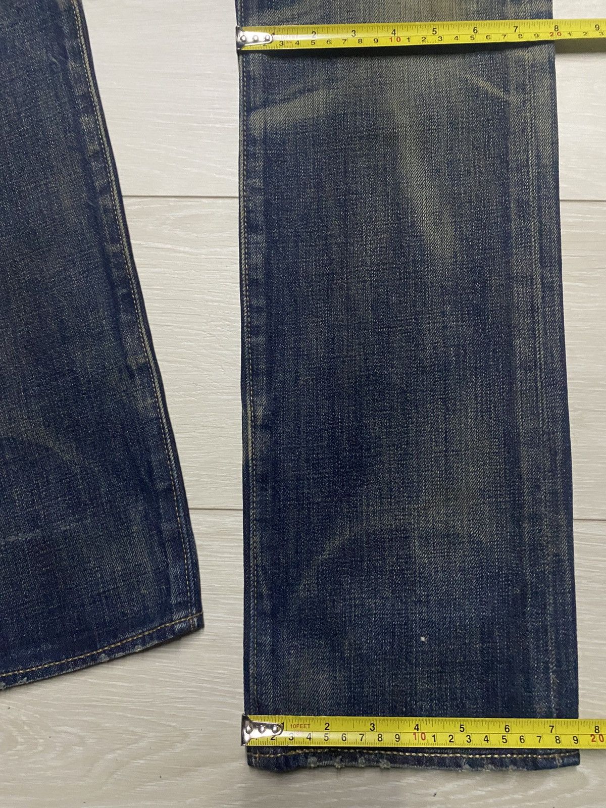 Levi's Vintage Levis 501 Y2K Mud Wash Distressed Slim Fit jeans Size US 32 / EU 48 - 17 Thumbnail