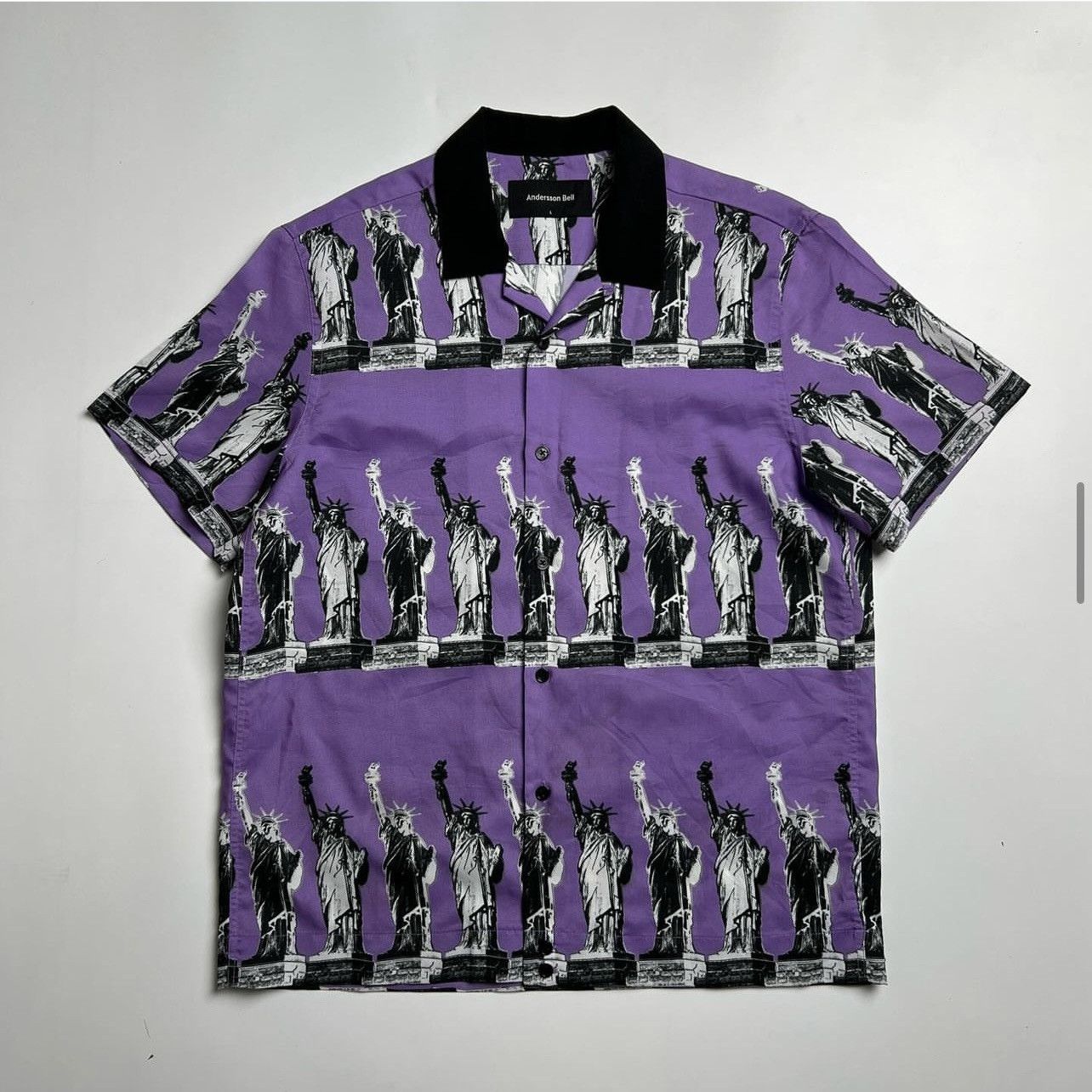 Andersson Bell × Designer × Japanese Brand Andersson Bell "Statue of Liberty" Cuban Shirt Size US L / EU 52-54 / 3 - 1 Thumbnail