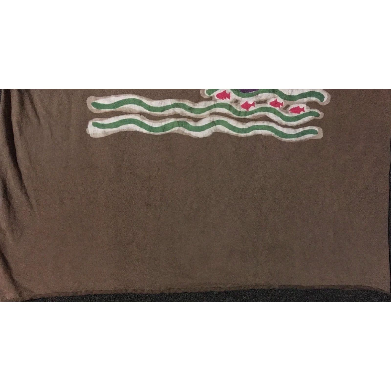 Vintage VINTAGE 90s Abstract Animal Art Faded Distress Shirt M L Boxy Nature Punk Grunge 80s Shirt Mens Brown Size US M / EU 48-50 / 2 - 4 Thumbnail