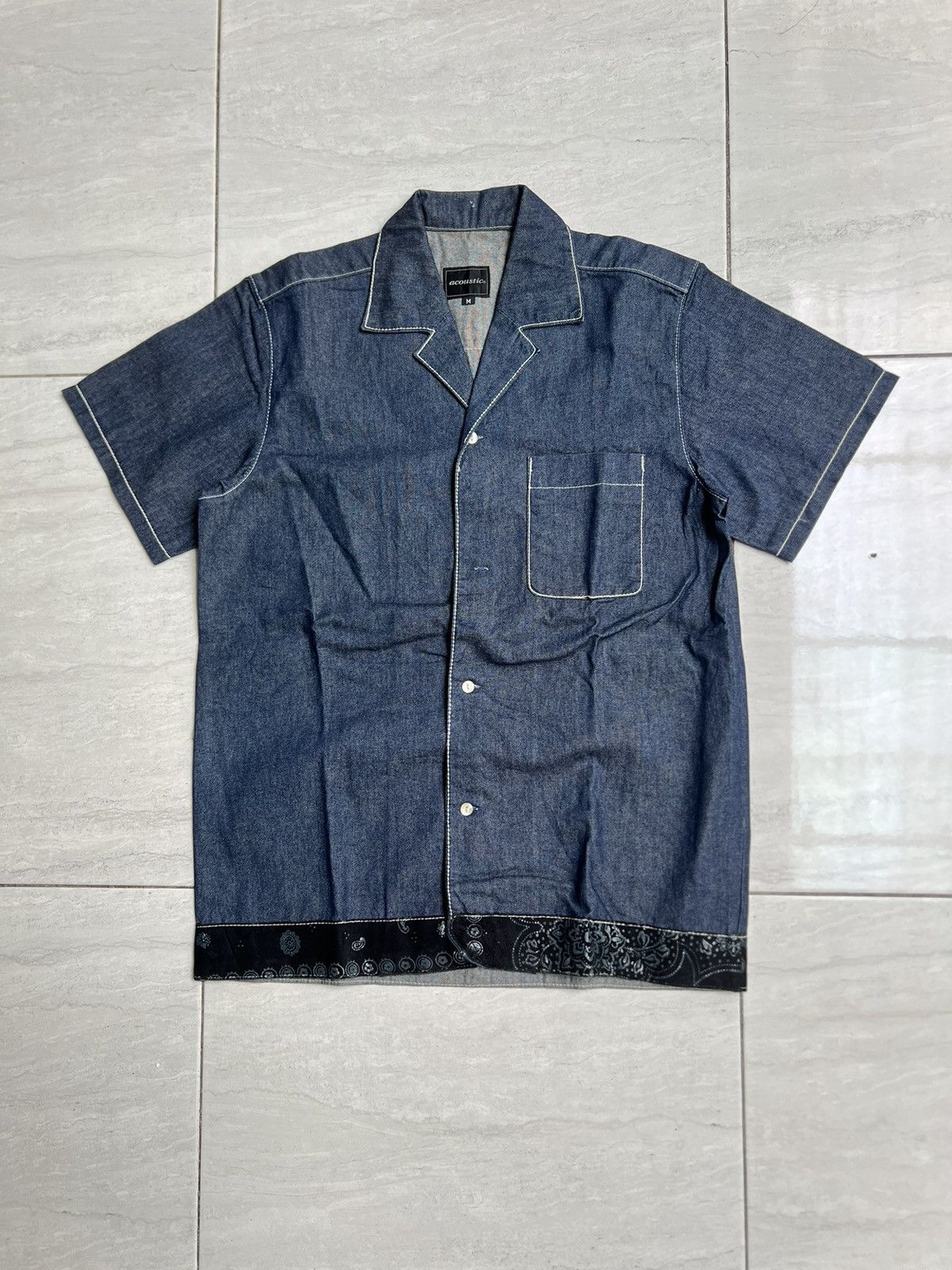Japanese Brand ACOUSTIC Denim Shirt Size US M / EU 48-50 / 2 - 1 Thumbnail