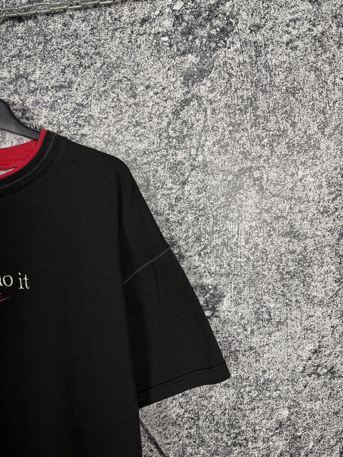 Nike Vintage 90s Nike Just Do It Never Give Up Graphic T-Shirt XL Size US XL / EU 56 / 4 - 3 Thumbnail