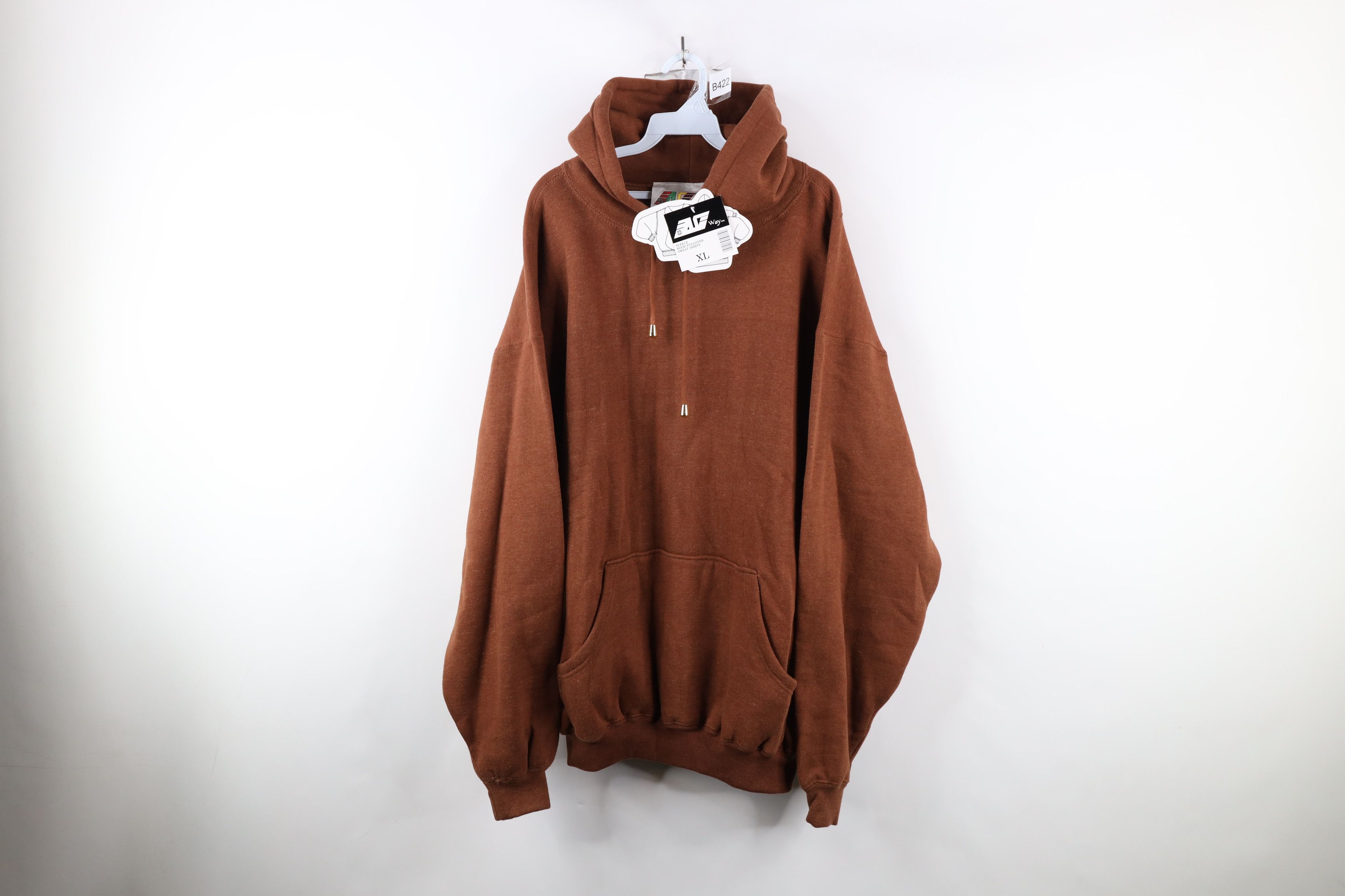 Vintage Deadstock Vtg 90s Streetwear Heavyweight Hoodie Sweatshirt Size US XL / EU 56 / 4 - 1 Thumbnail