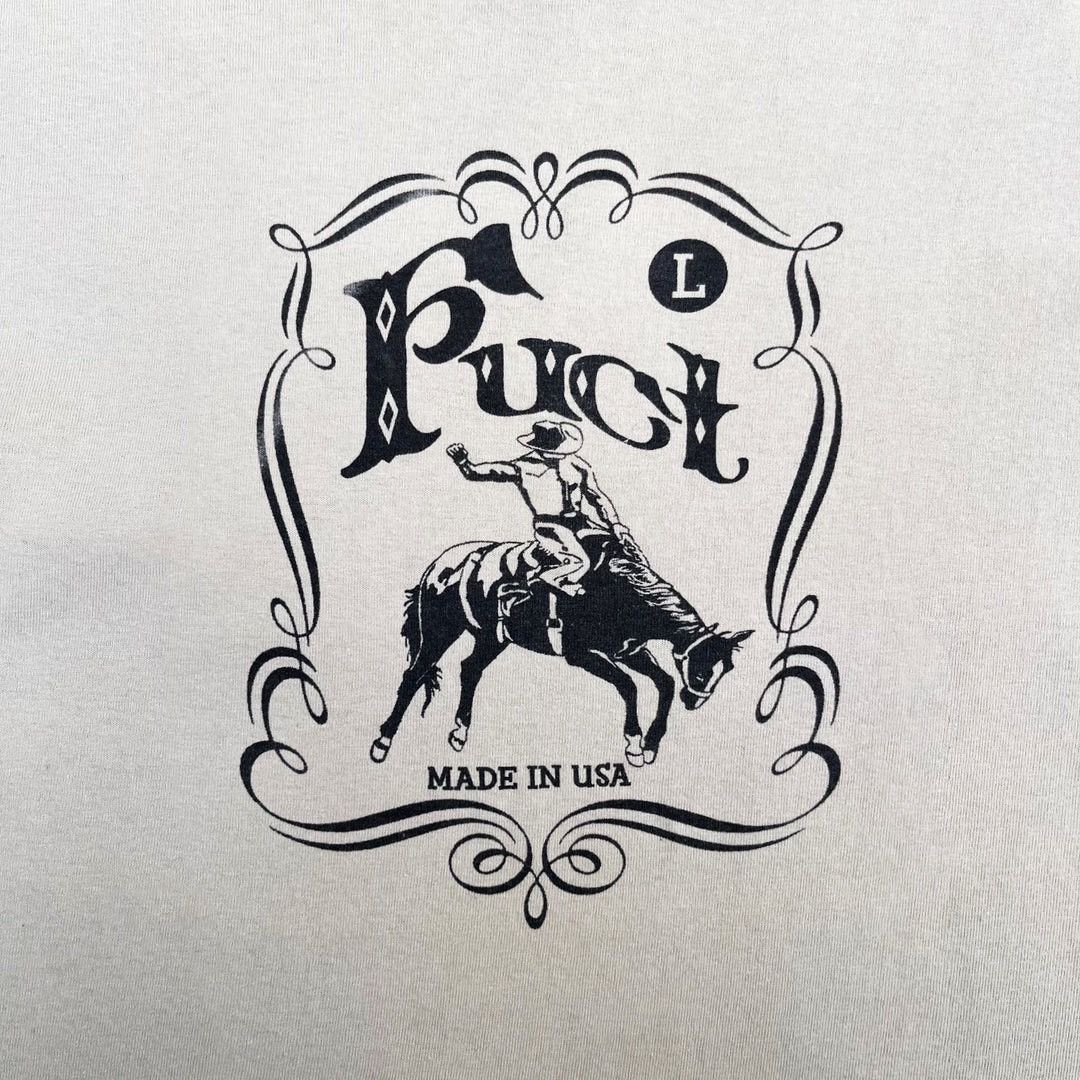 FUCT × Vintage Fuct 1990 90s Vintage Cowboy L/S USA Made Streetwear T-Shirt Size US M / EU 48-50 / 2 - 2 Thumbnail