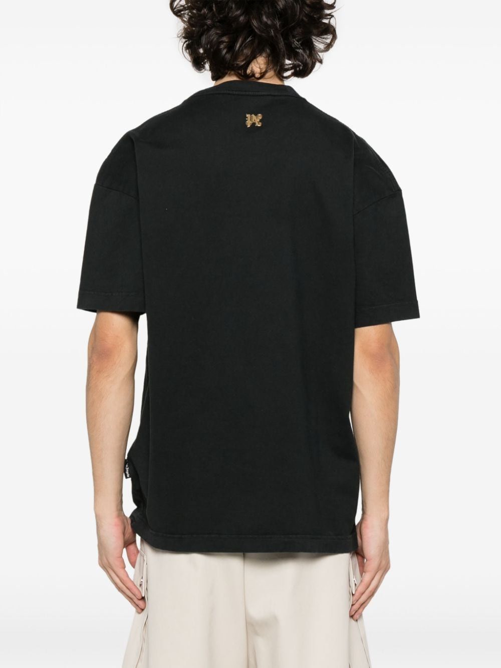 o1s22i1n1224 'Burning Monogram T-Shirt in Black