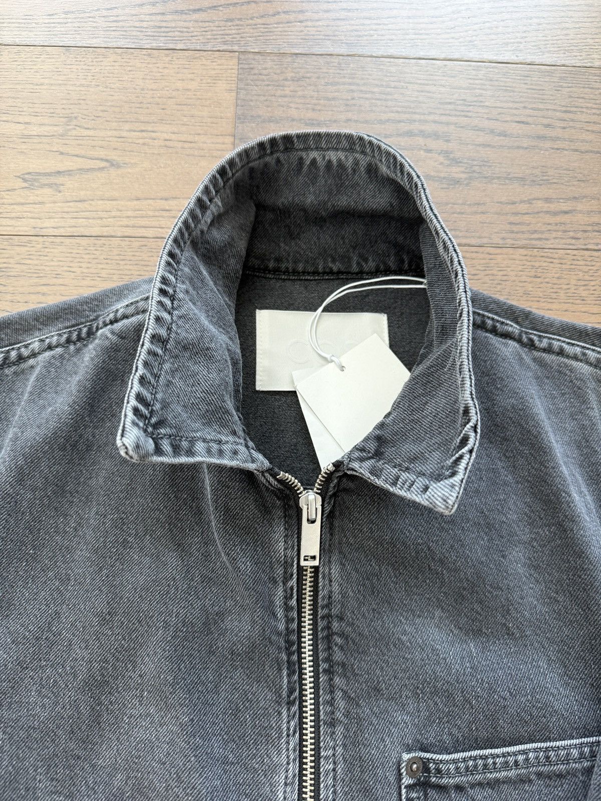 Cos COS Mens Organic Cotton Washed Charcoar Grey Denim Jacket XS Size US XS / EU 42 / 0 - 3 Thumbnail