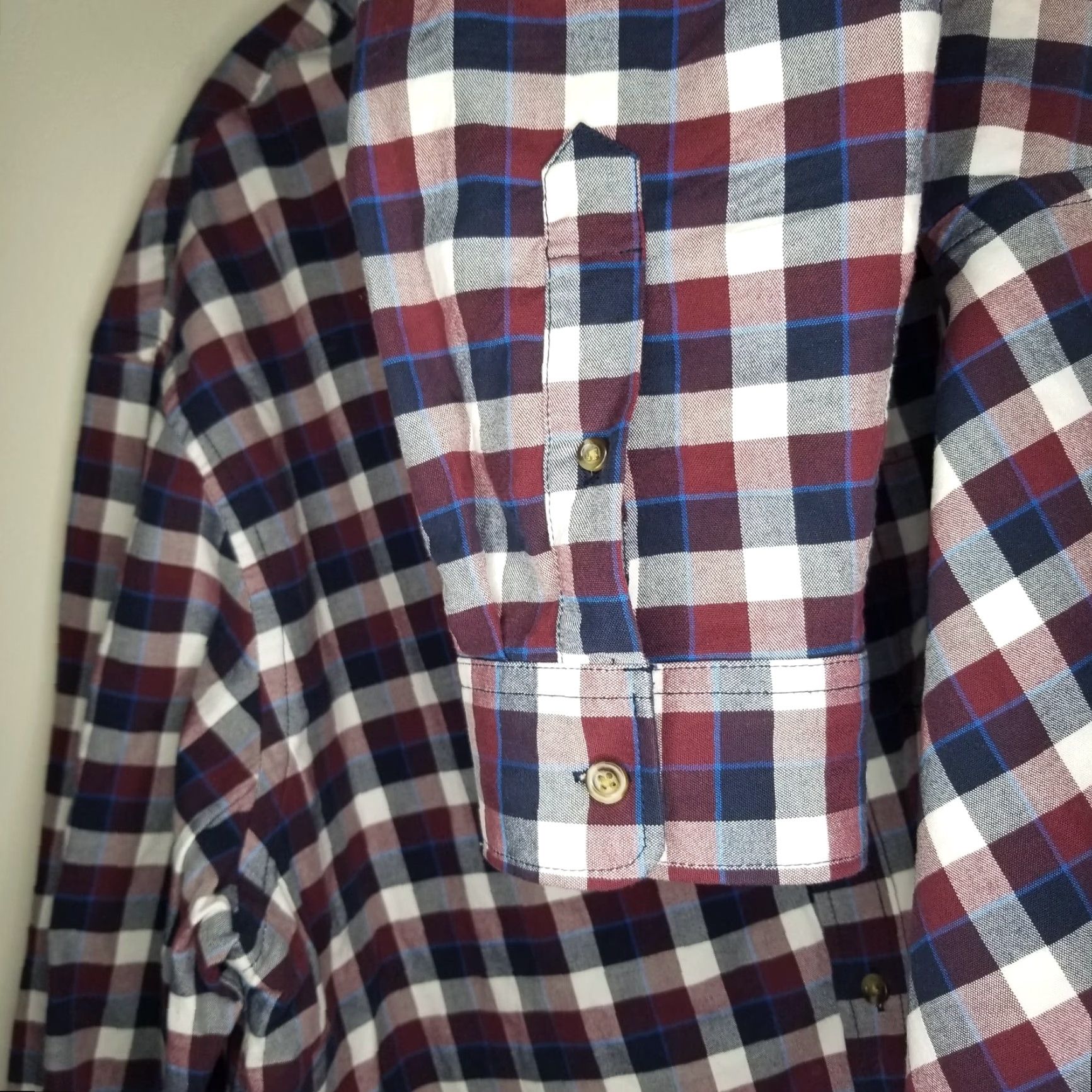 Old Navy Old Navy Mens Red Blue Long Sleeve Slim Button-Up Size 2XL Size US XXL / EU 58 / 5 - 4 Thumbnail