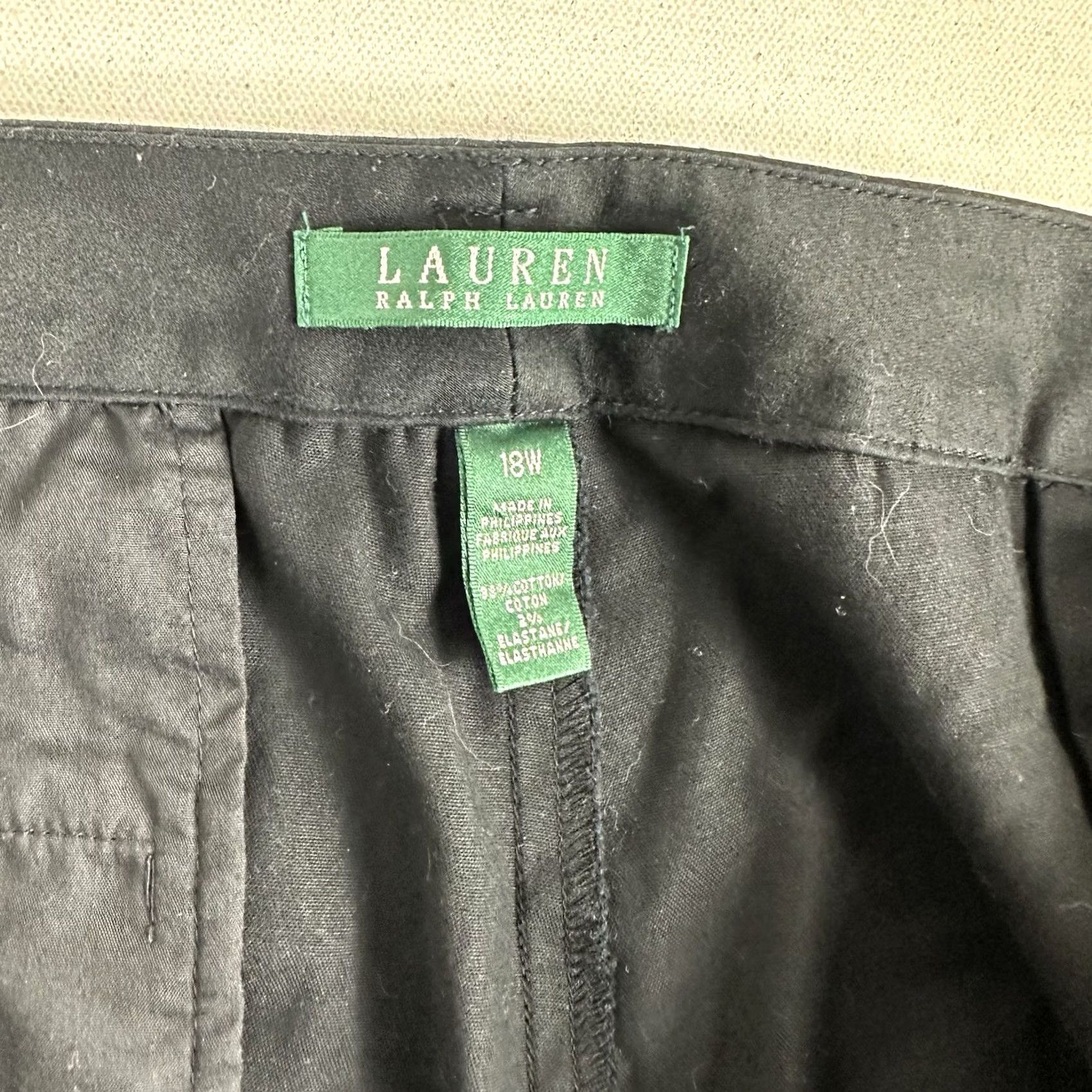 Ralph Lauren Lauren Ralph Lauren Jeans Co Womens Pants 18W Black Cropped Ankle Pants Womens 18W Black Cropped Ankle Size 40" / US 18 - 7 Thumbnail