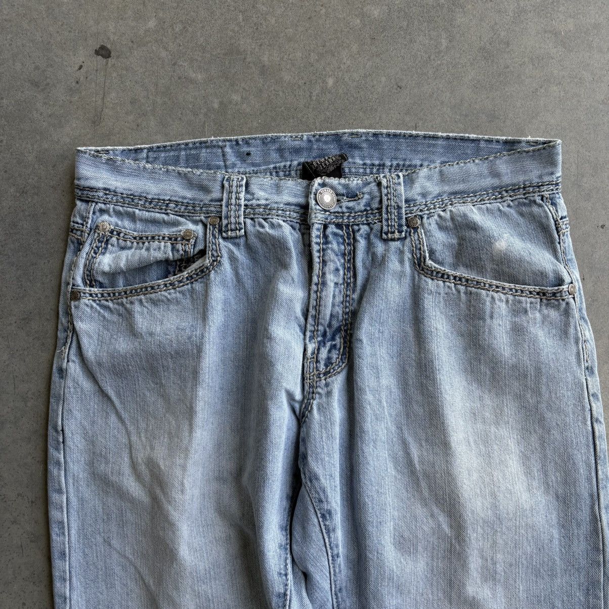 Southpole Vintage Y2K Reward Jeans Baggy Wide Leg Skater Style Wash Size US 32 / EU 48 - 6 Thumbnail