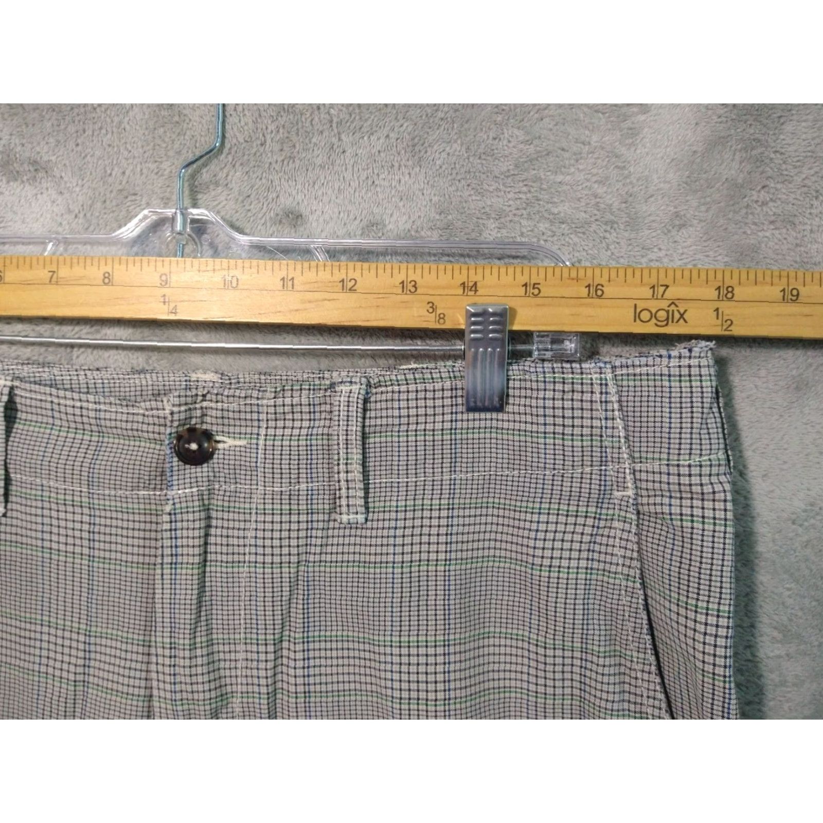American Eagle Outfitters American Eagle Outfitters Pants Mens 34x30 Plaid Windowpane Wide Leg Flat Front Mid Rise Chino Casual Mens Size US 34 / EU 50 - 3 Thumbnail