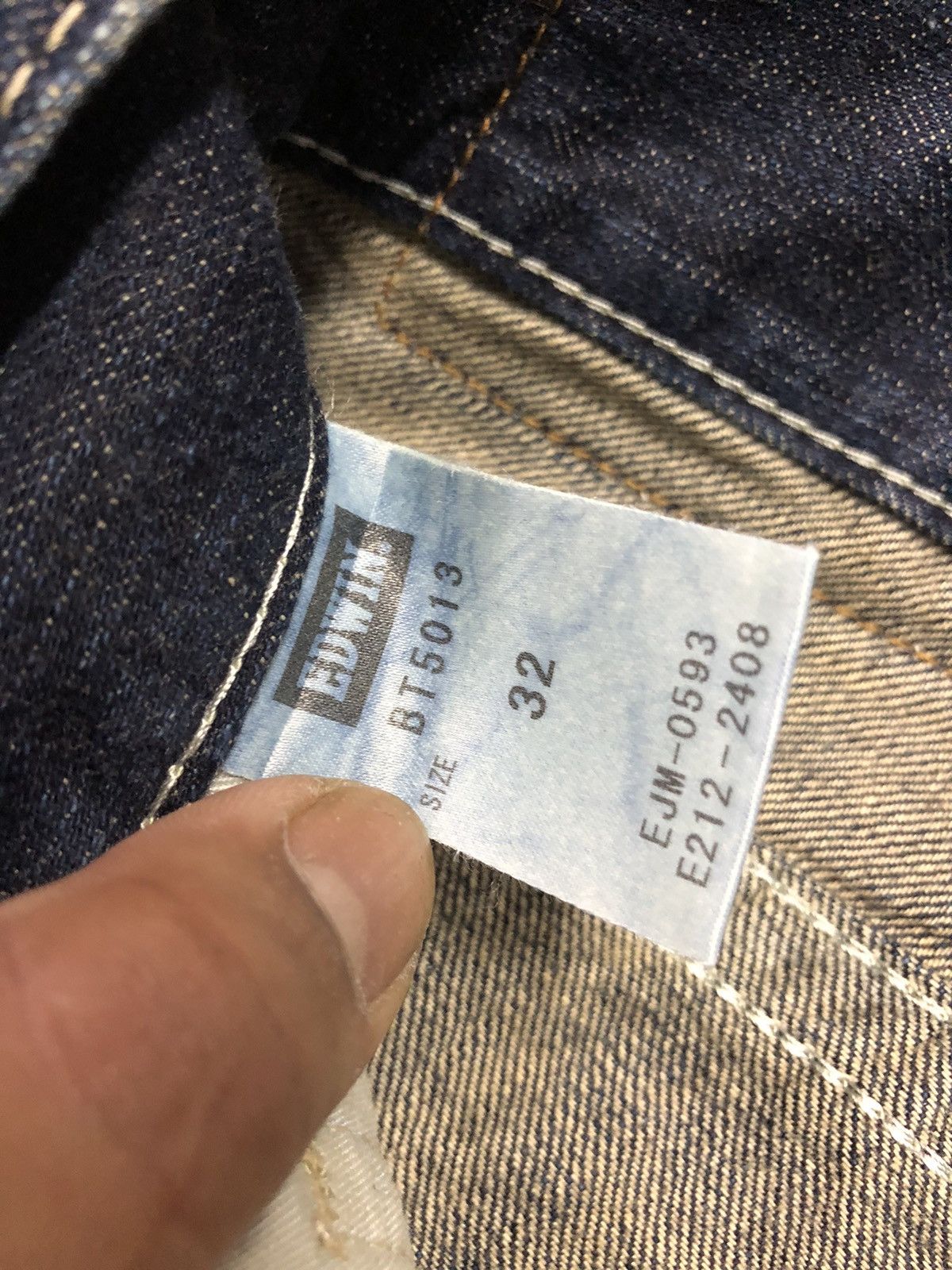 Hysteric Glamour × Japanese Brand Edwin Blue Trip Leg Twisted Washed Denim Size US 34 / EU 50 - 13 Thumbnail